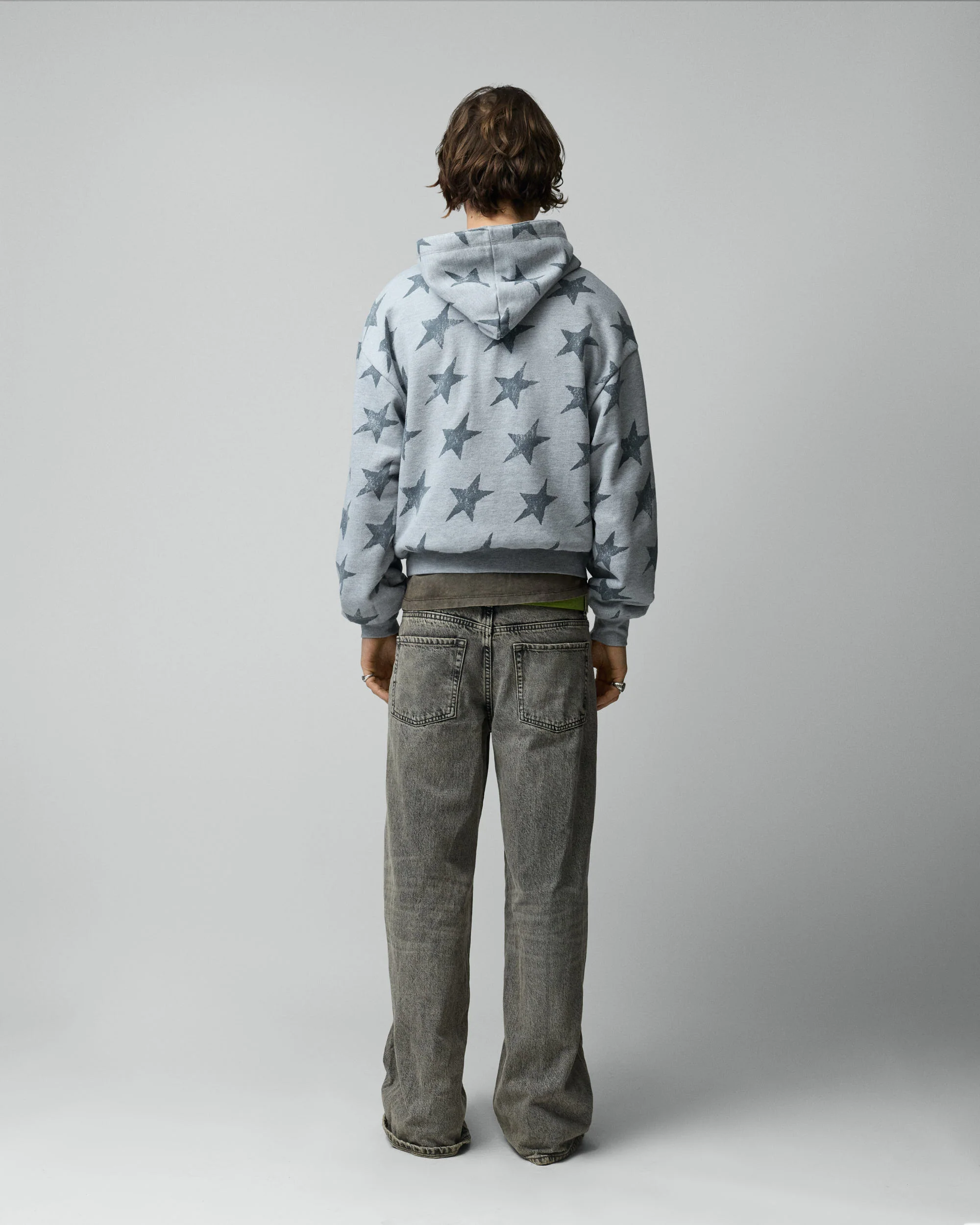 All Over Reversible Full-zip Grey Melange - Image 8
