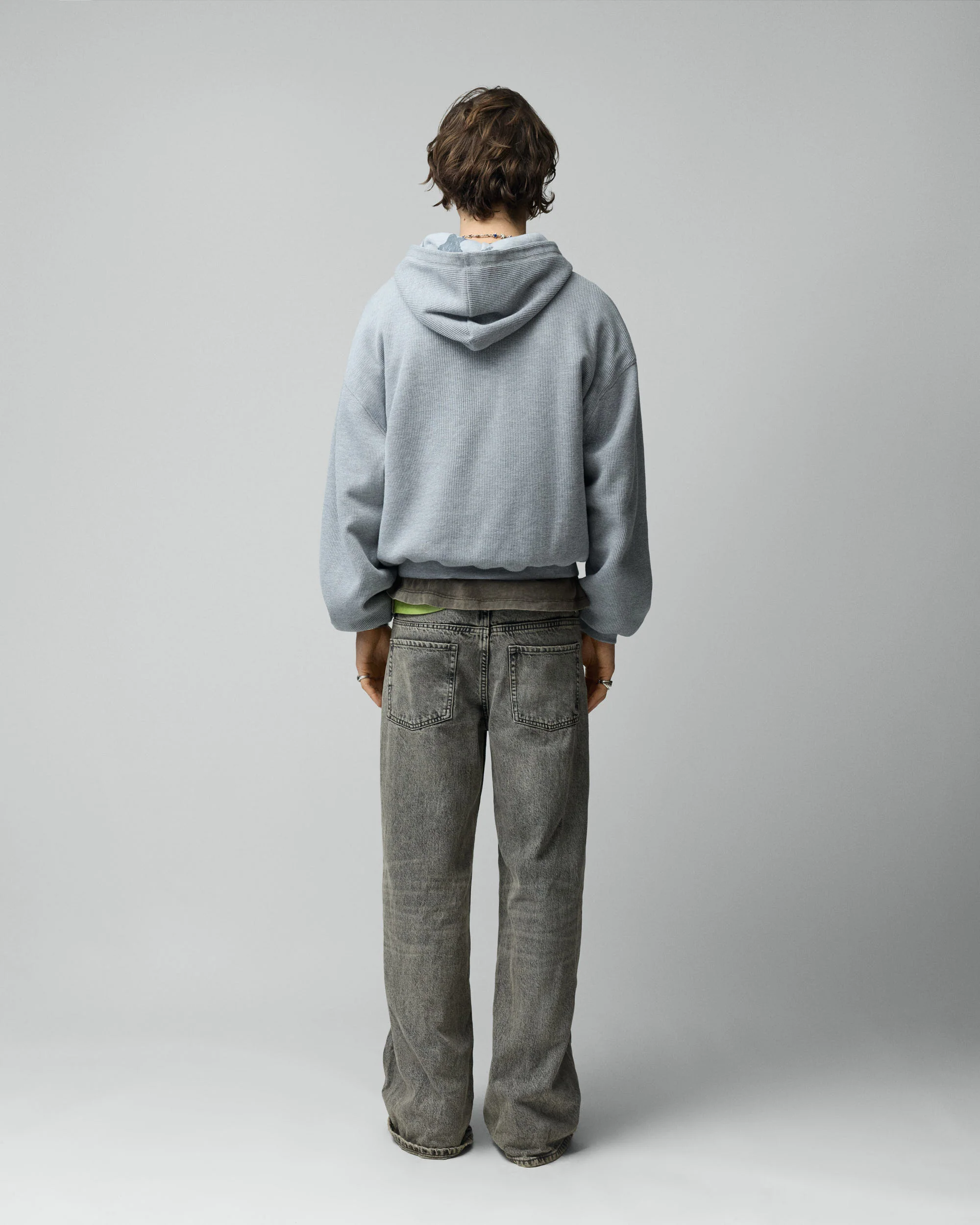 All Over Reversible Full-zip Grey Melange - Image 9