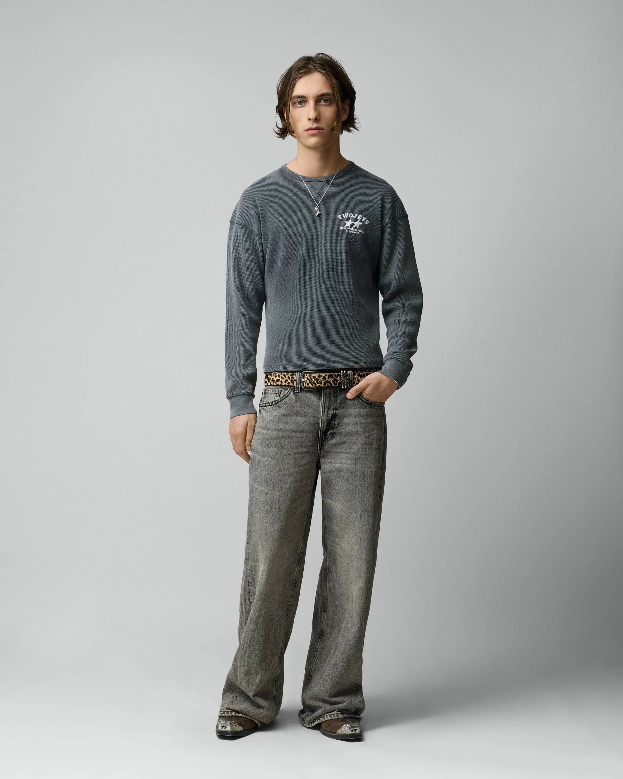 Antracita Basic Waffle Long Sleeve - Image 3
