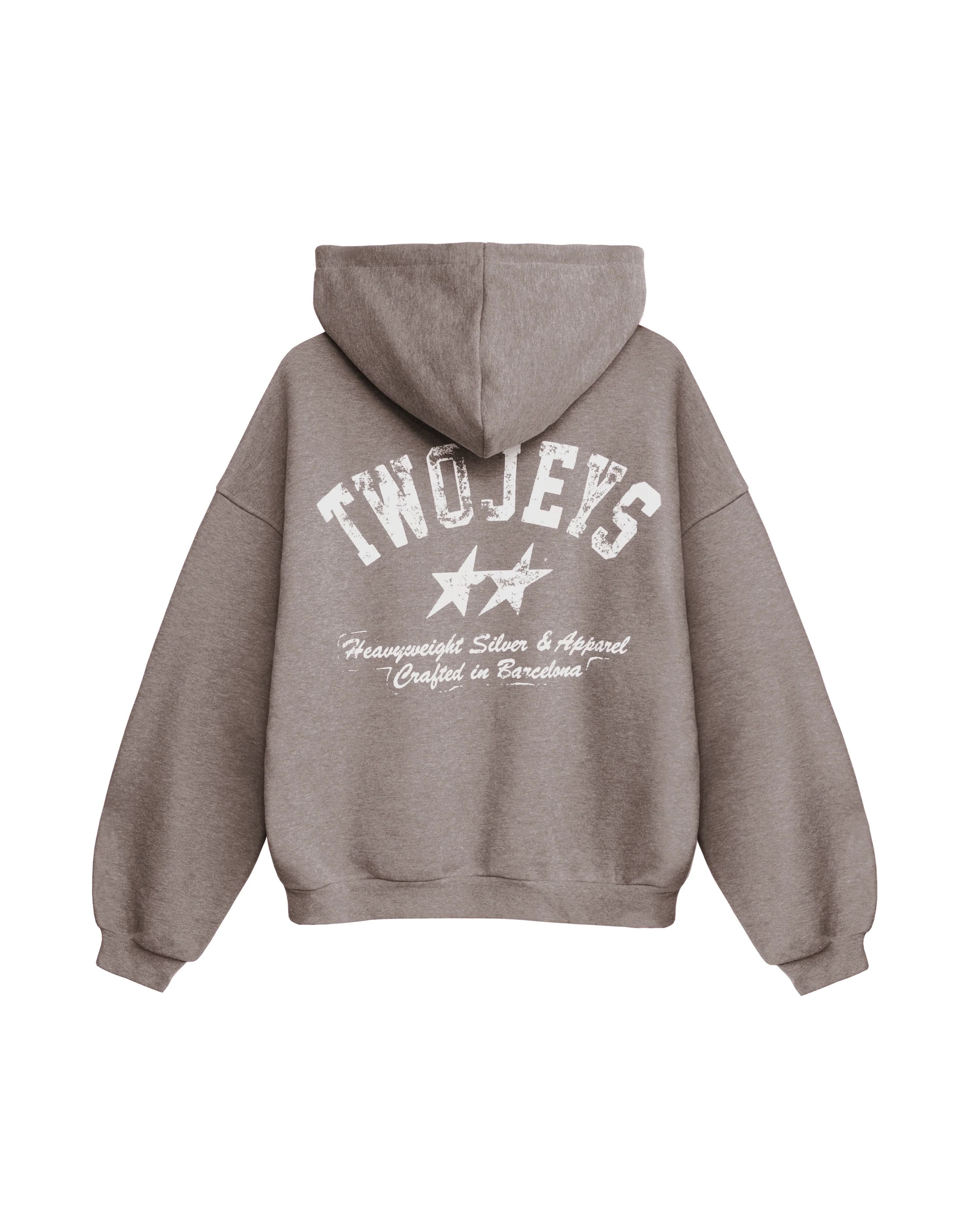 Basic TwoJeys Dirty Brown Hoodie - Image 2