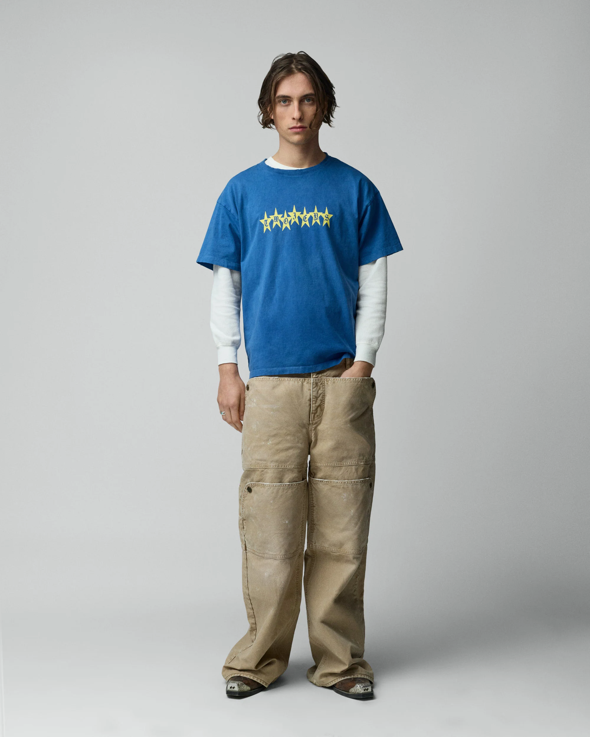 Blue Graphic Stars Tee - Image 3