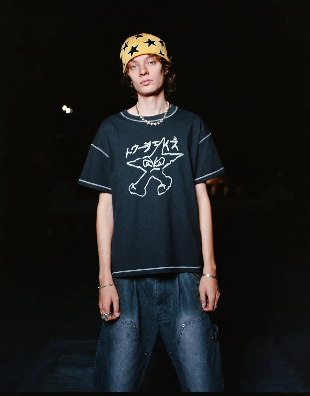 Black Contrast Tee - Image 6