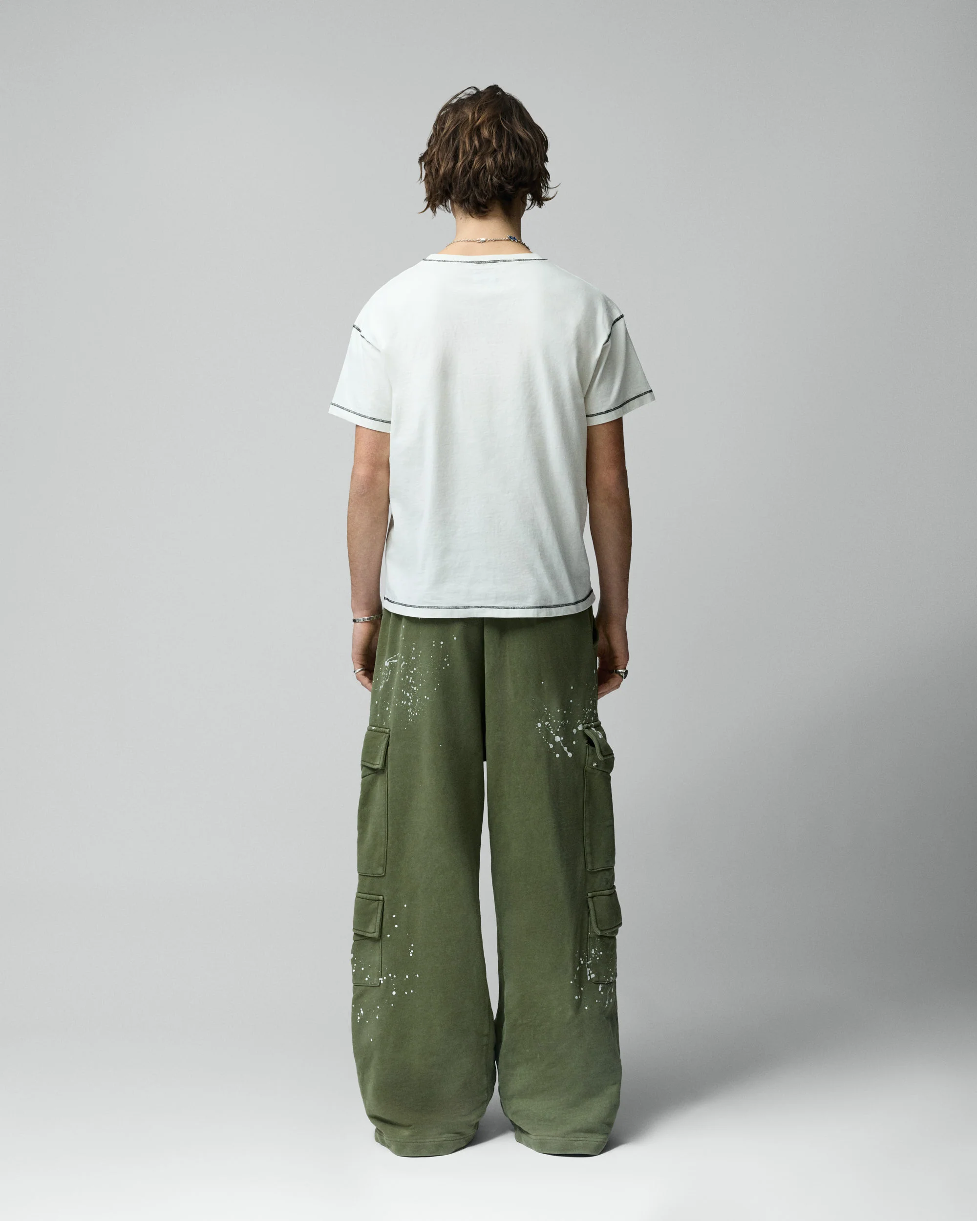 White Contrast Tee - Image 5