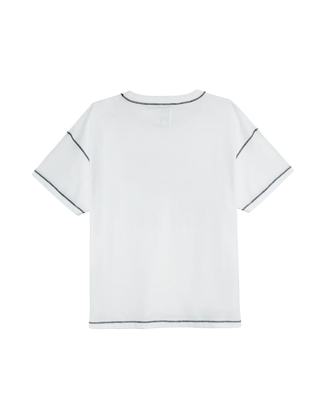 White Contrast Tee - Image 6