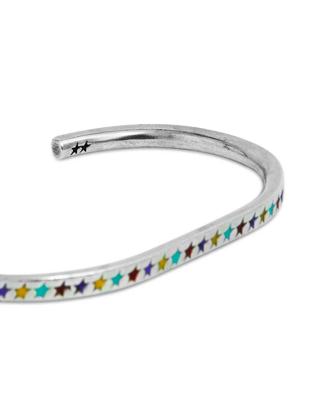 Enameled Multicolor Starline Bangle - Image 3
