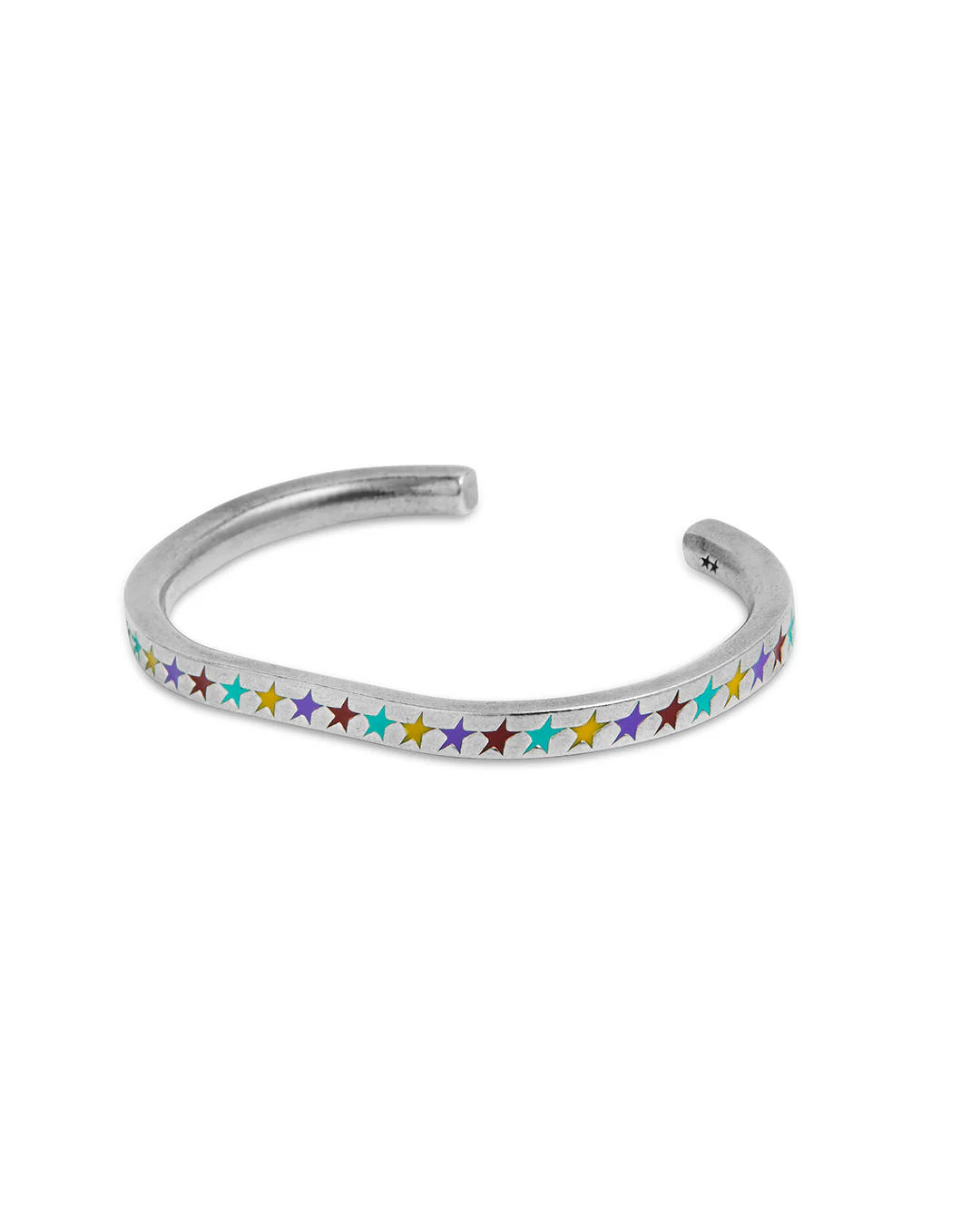Enameled Multicolor Starline Big Bangle - Image 3