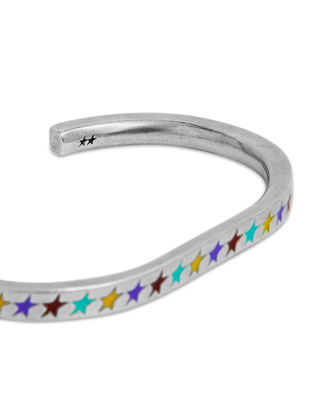 Enameled Multicolor Starline Big Bangle - Image 4