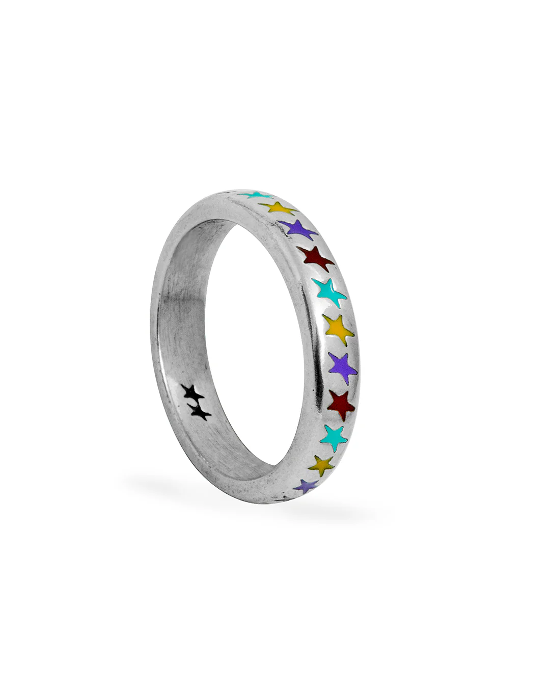 Enameled Multicolor Starline Ring - Image 2