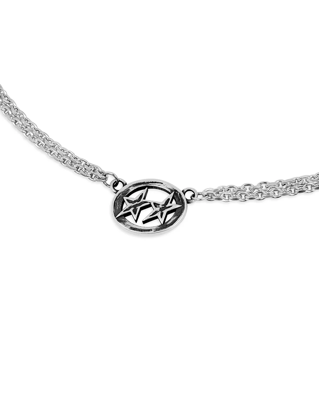 Icon Double Chain Necklace - Image 3