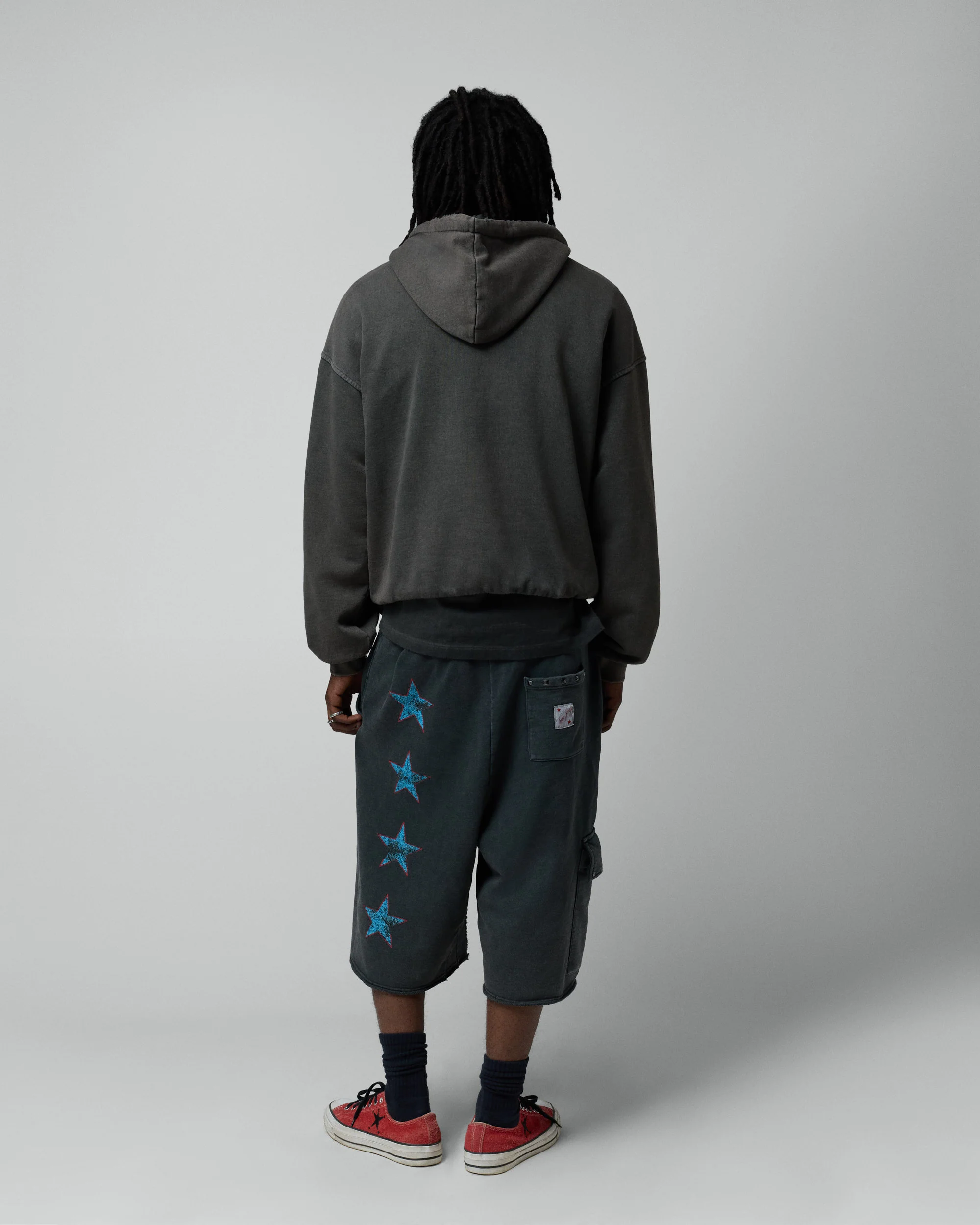 Keep it Real Black Short Sweatpants - Image 5