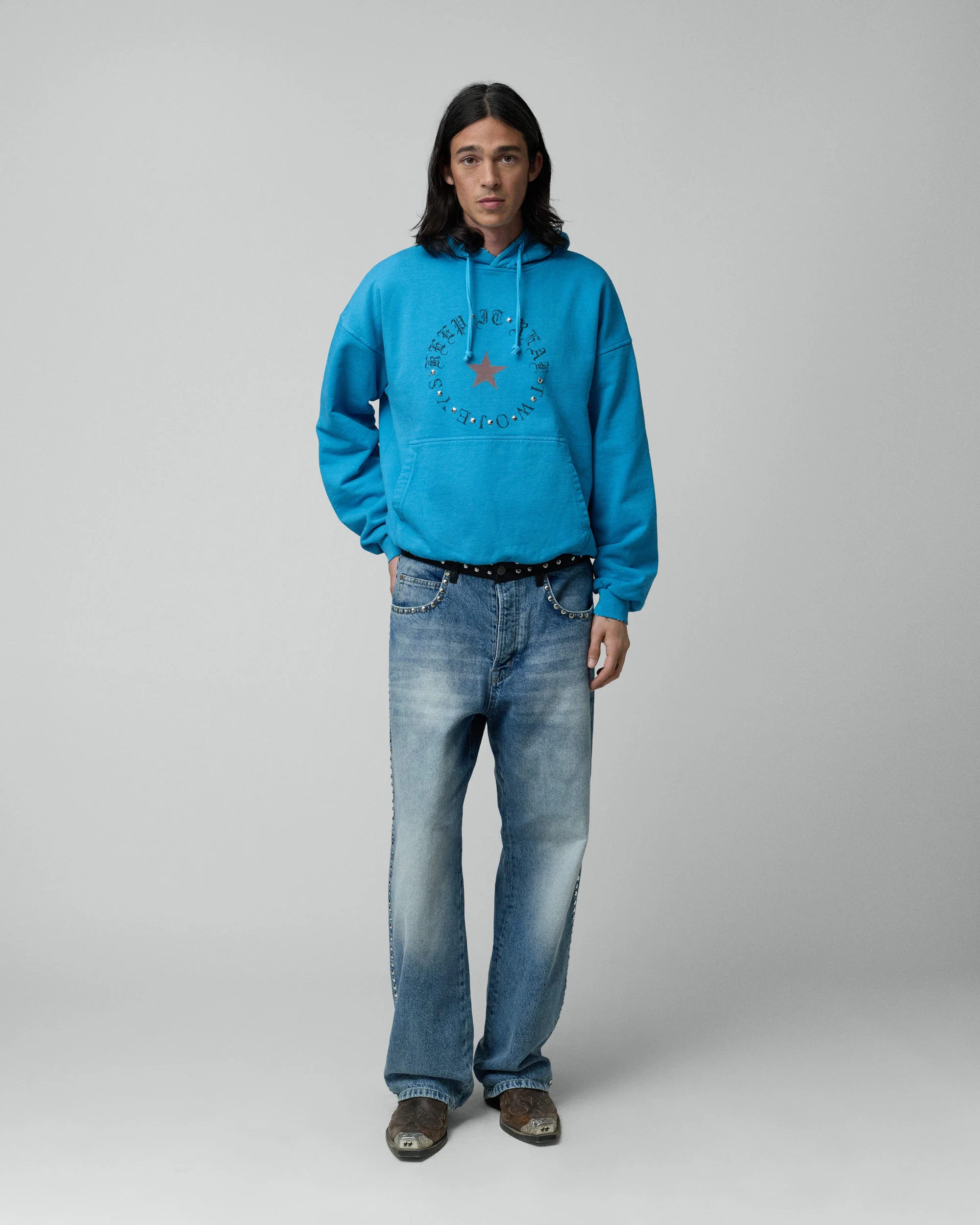 Keep It Real Sky Blue Hoodie - Image 3