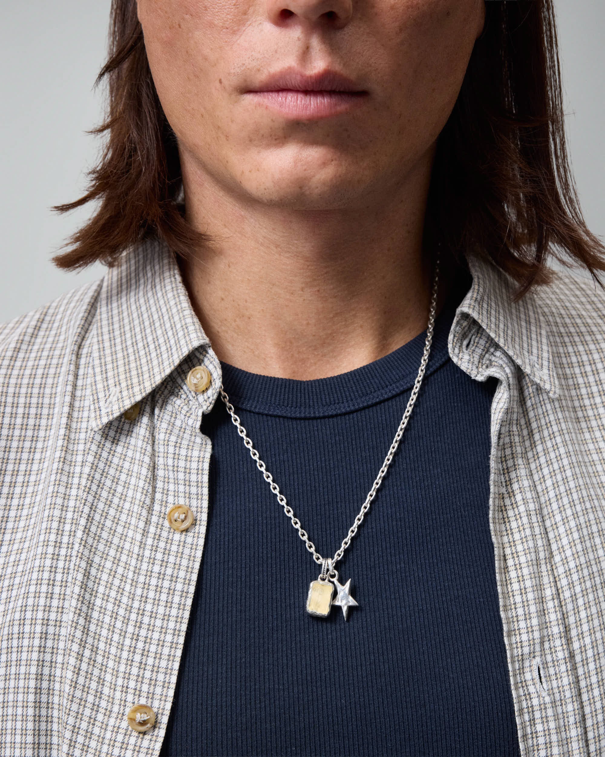 Yellow Stone Multicharm Necklace - Image 3
