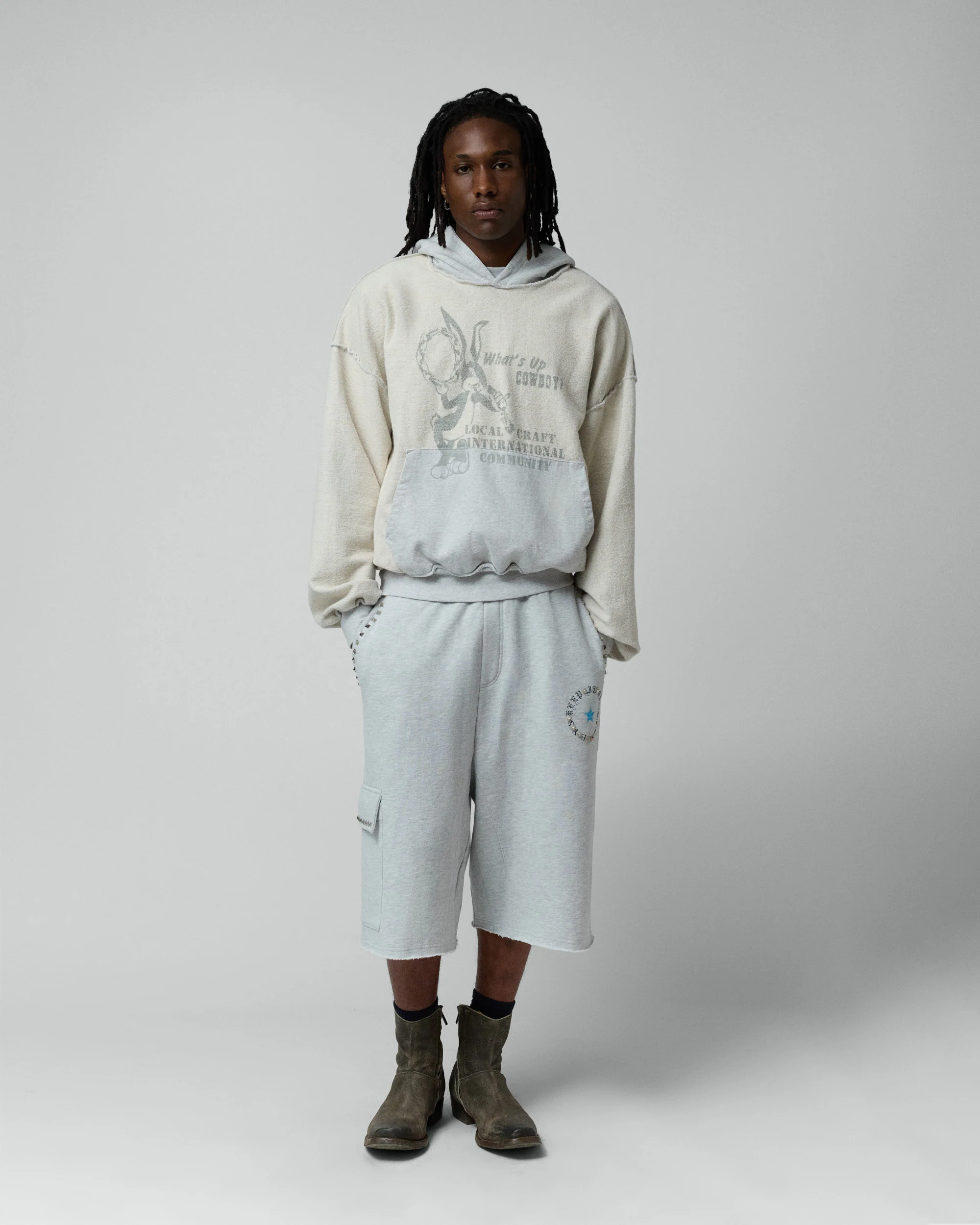 Local Craft Hoodie Grey Melange - Image 3