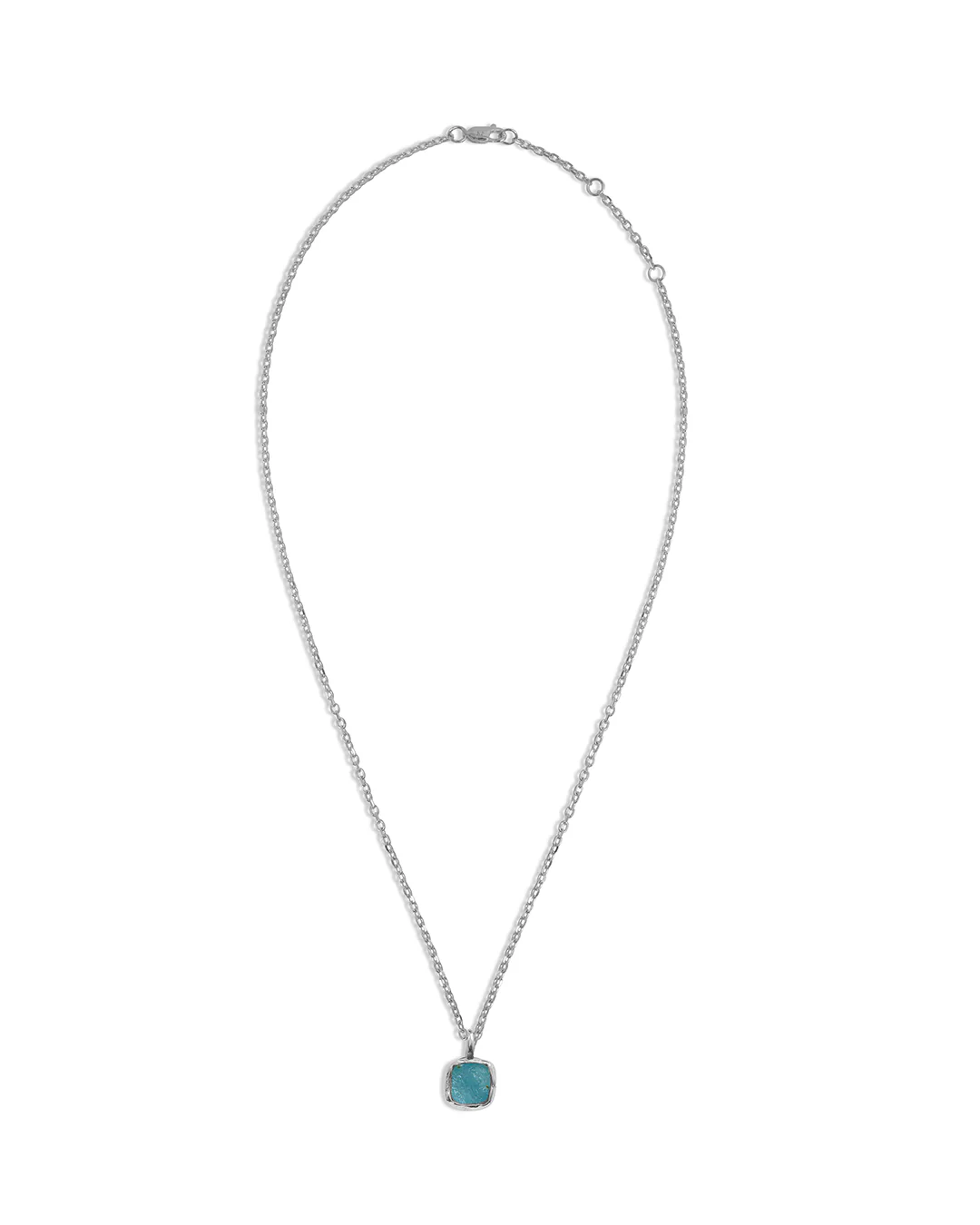 Mini Blue Stone Necklace - Image 4