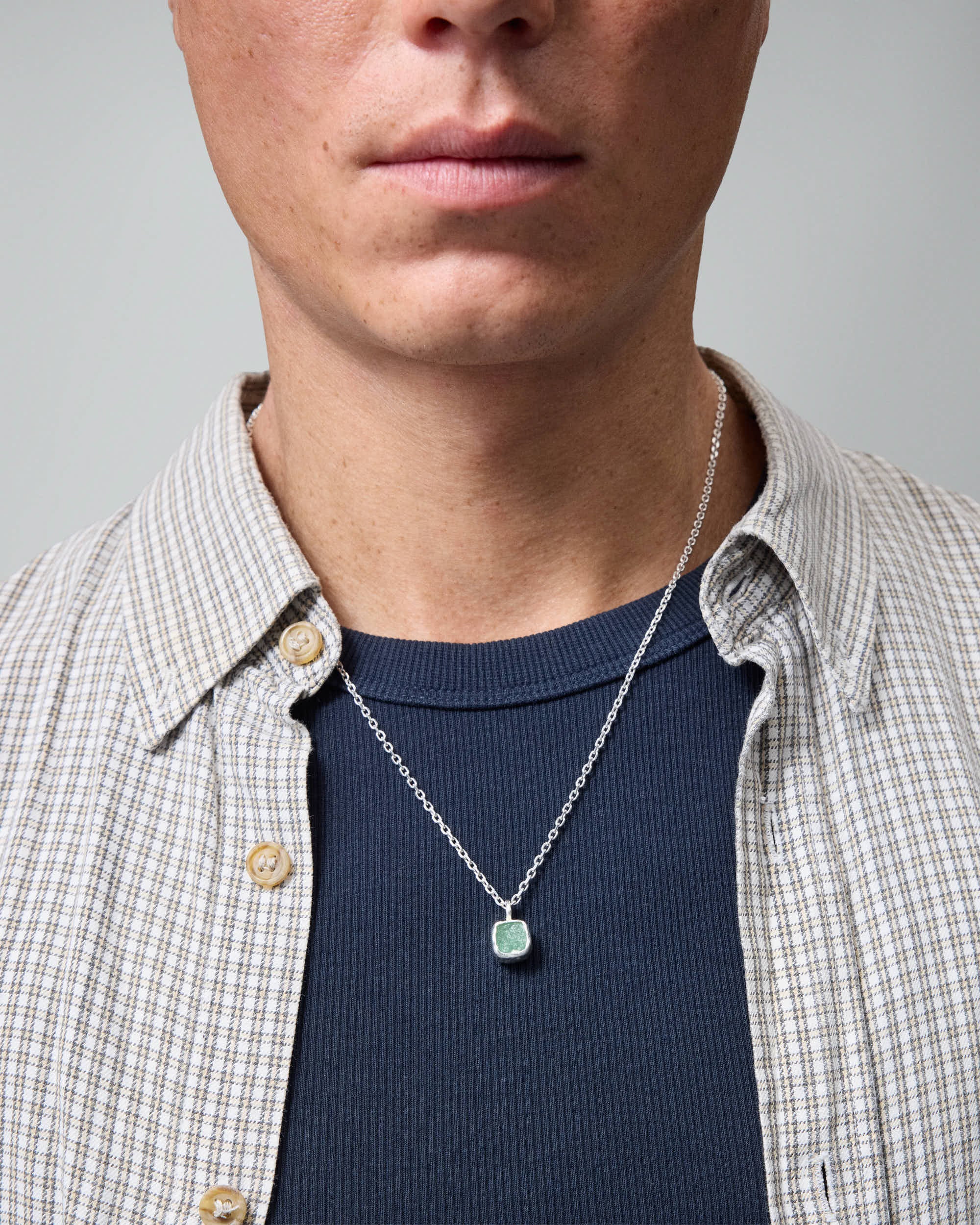 Mini Green Stone Necklace - Image 3