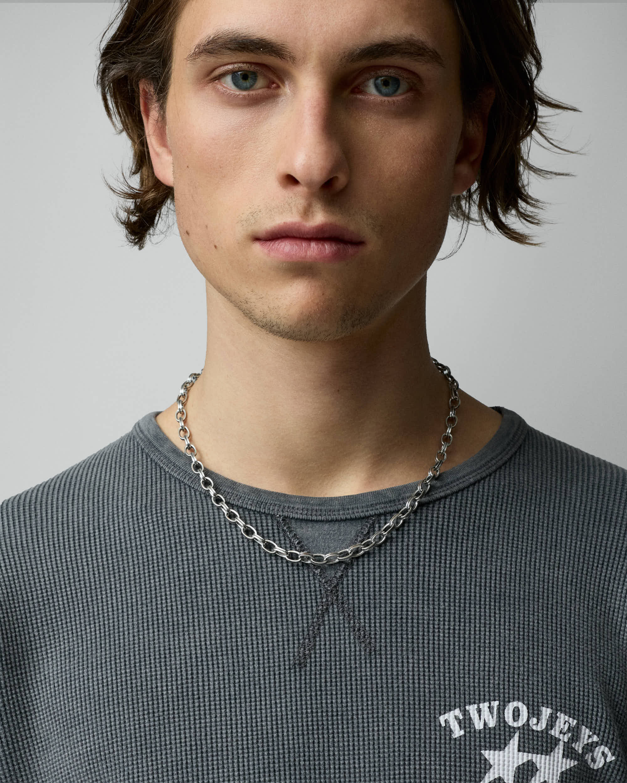 Mini Monogram Icon Link Necklace - Image 2