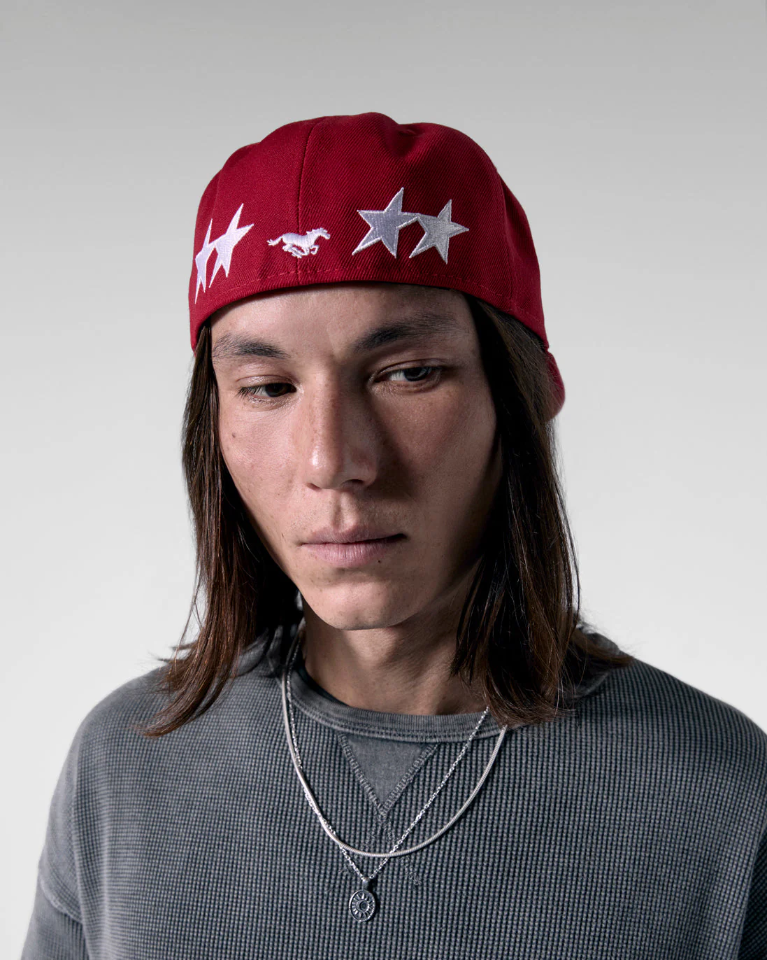 NE x TJ Initials Red 59fifty - Image 2