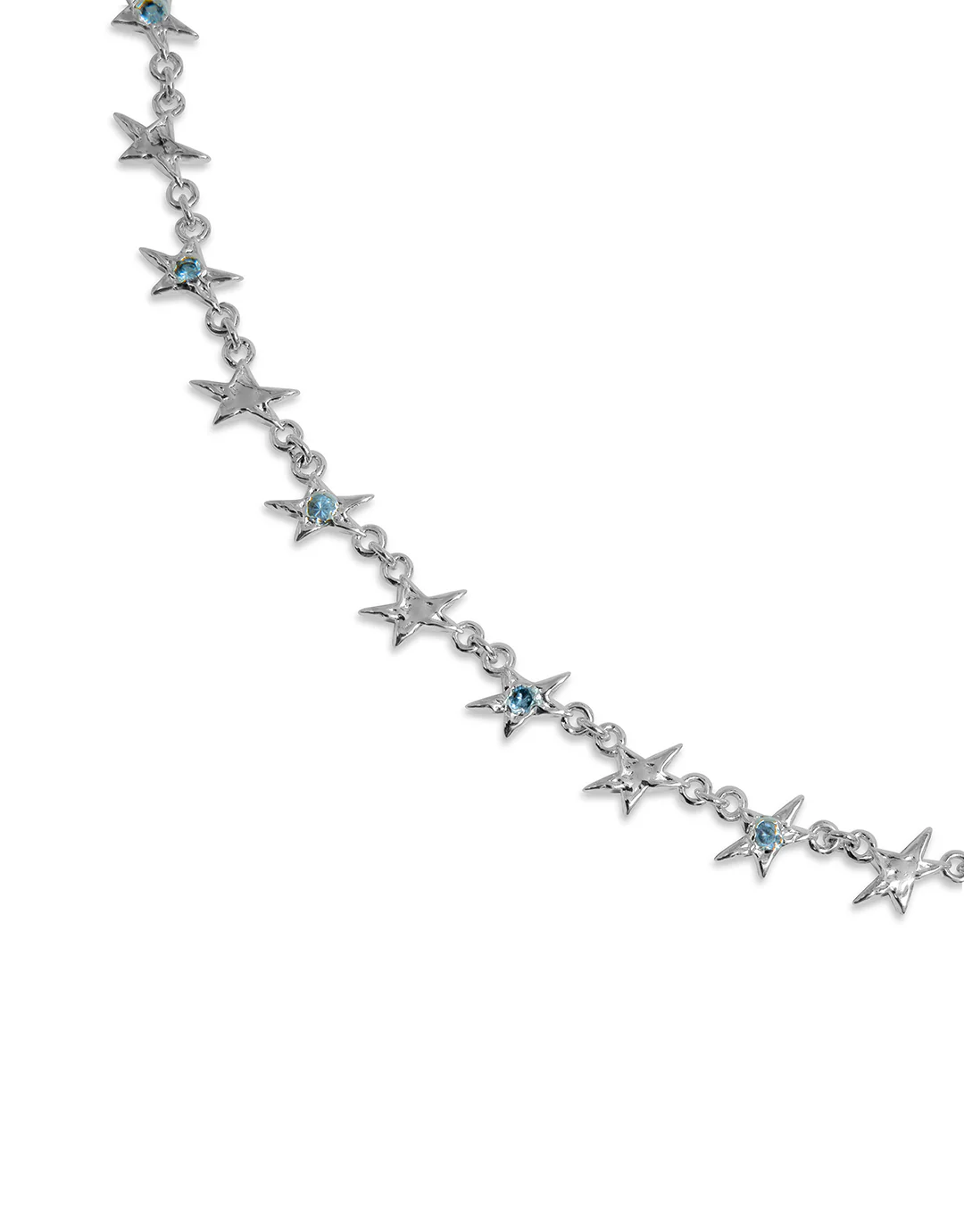 Organic Blue Stone Star Necklace - Image 4