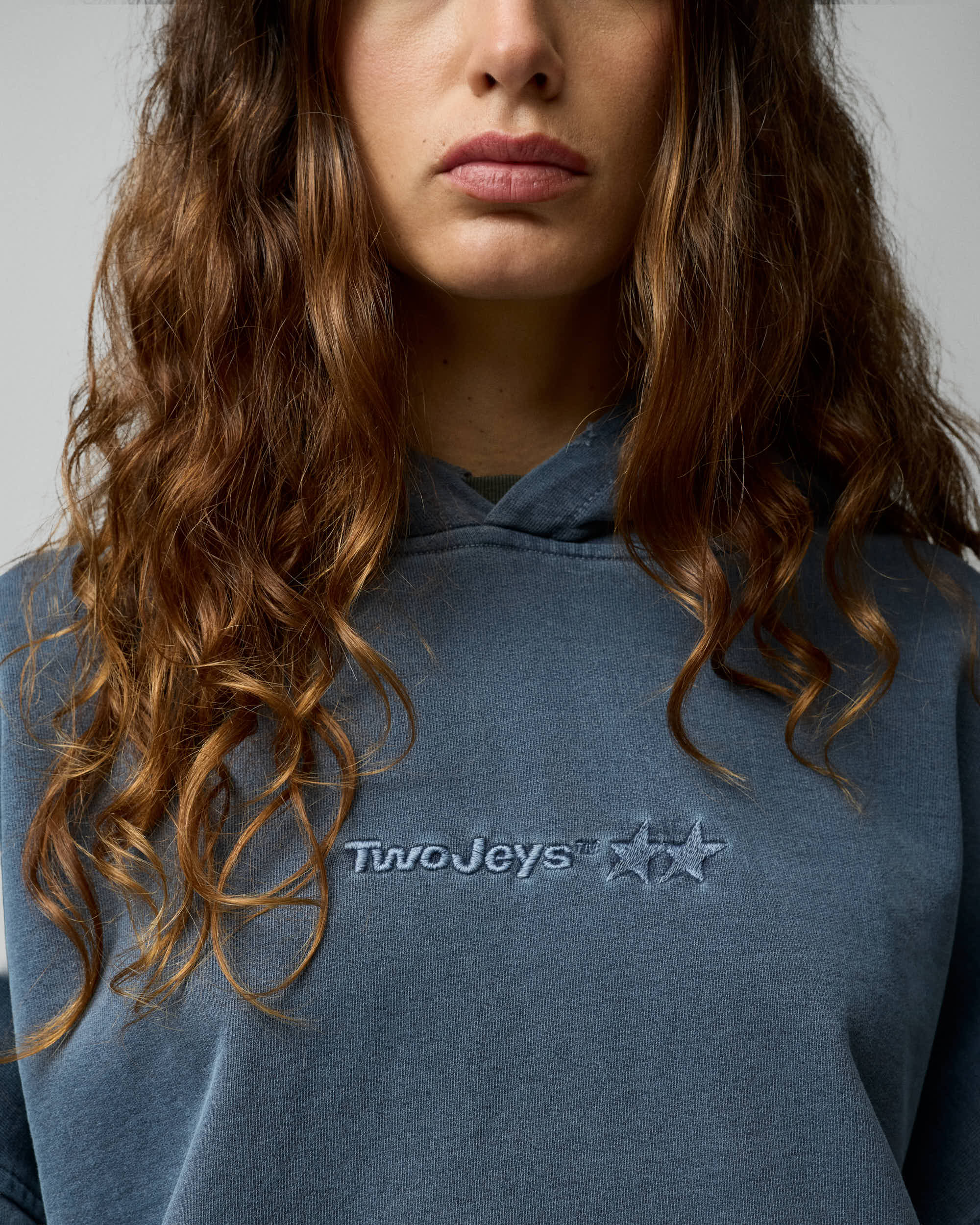 Pigment Dyed Blue Icon Hoodie - Image 6