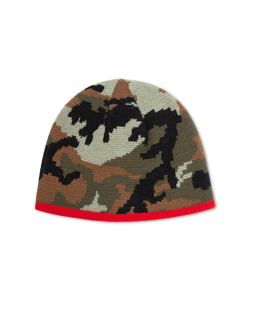 Reversible Icon Camo/Red Beanie - Image 3