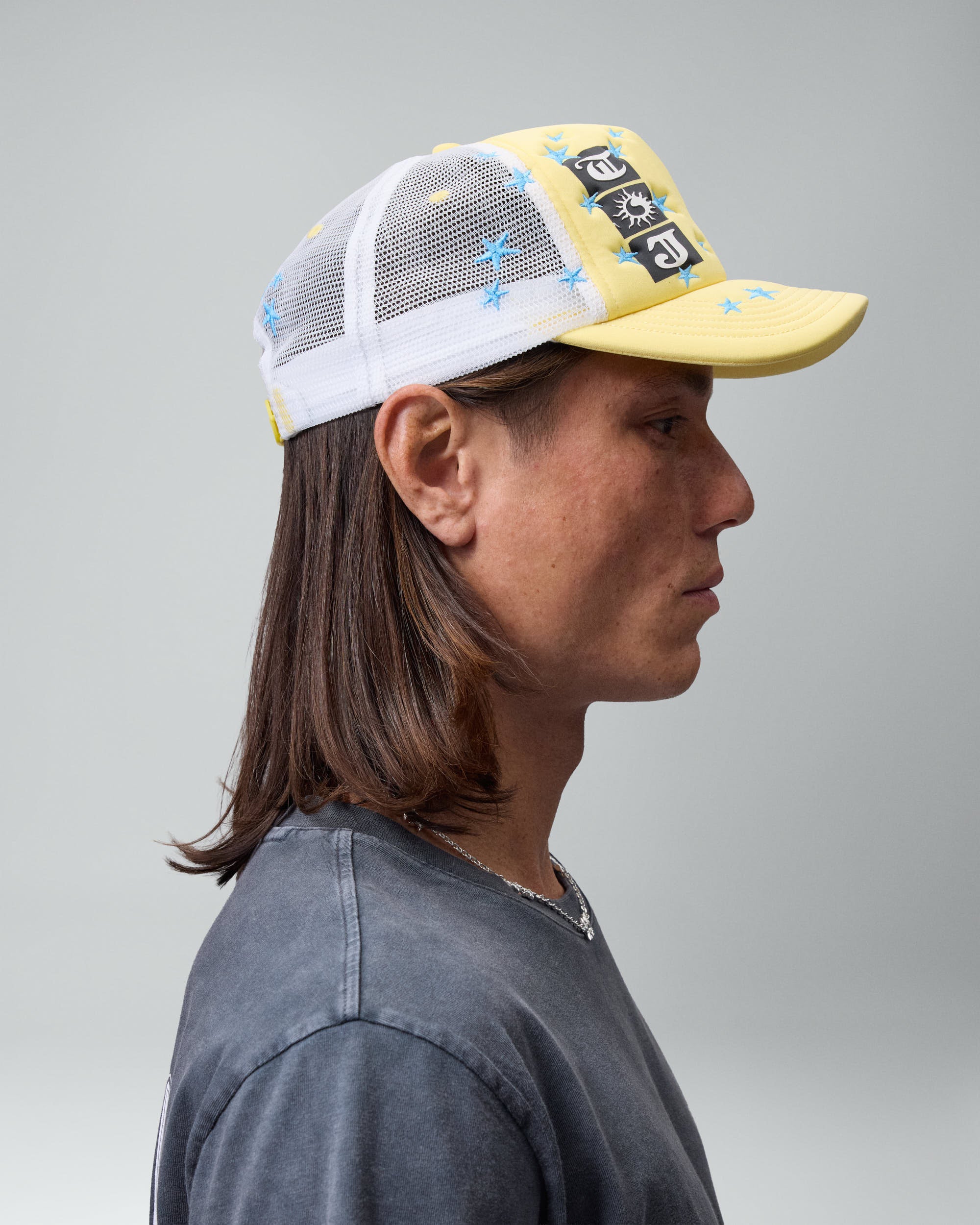 Souvenir Yellow Trucker Cap - Image 3
