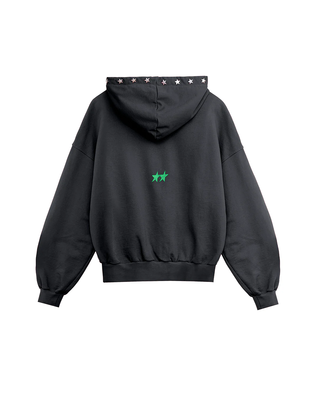 Stars Studded Coal Hoodie - Image 7