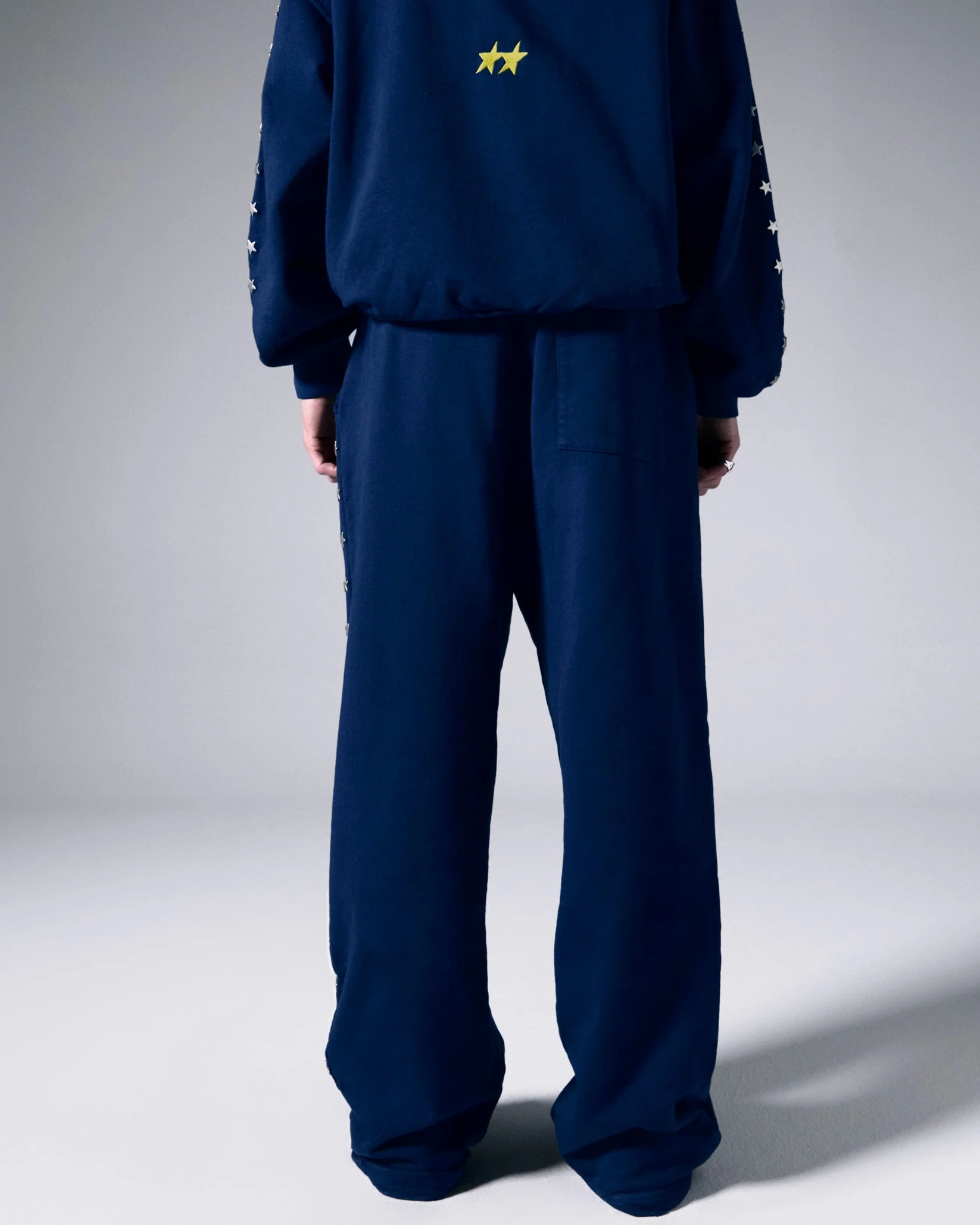 Stars Studded Navy Sweatpants - Image 4