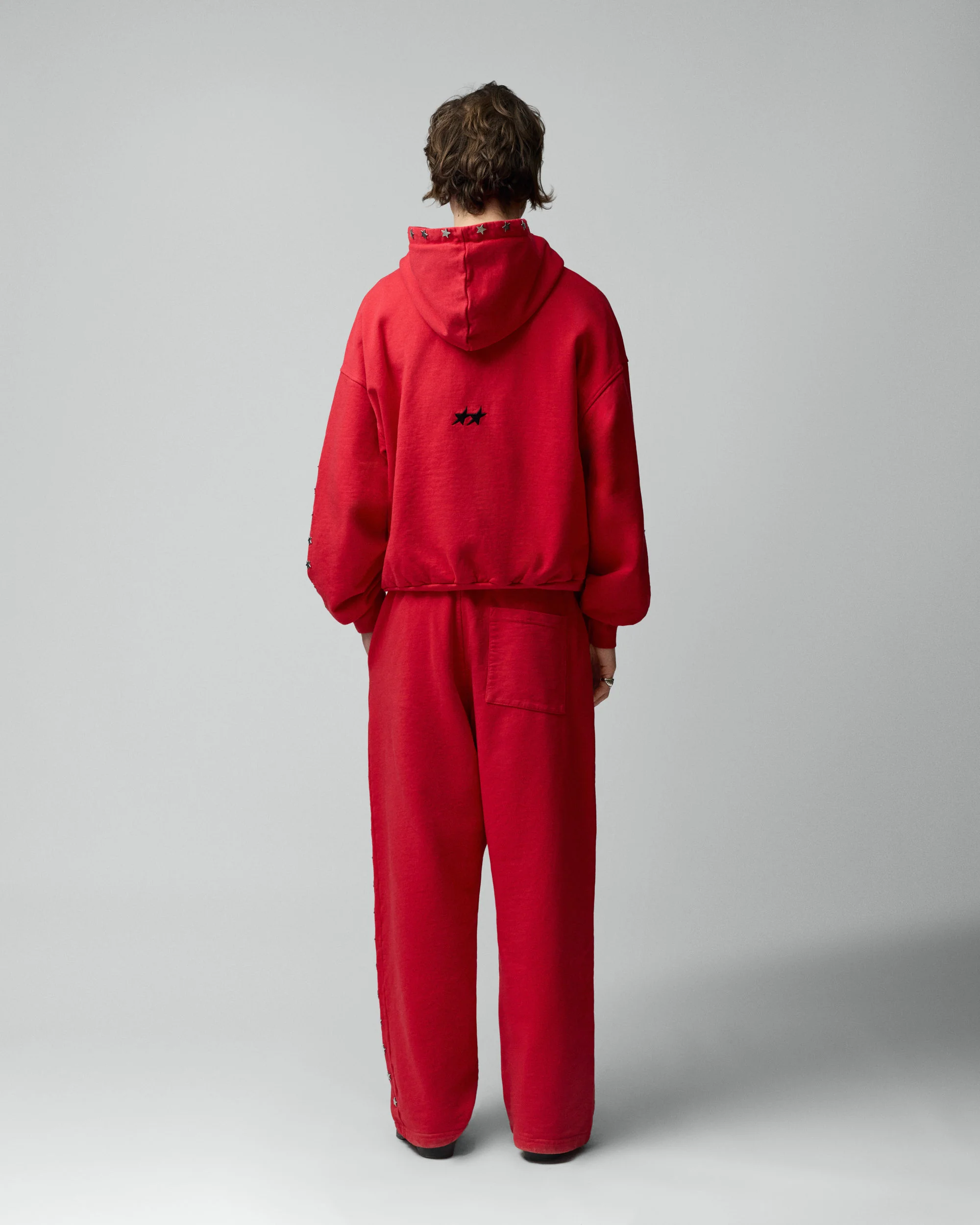 Stars Studded Red Sweatpants - Image 5