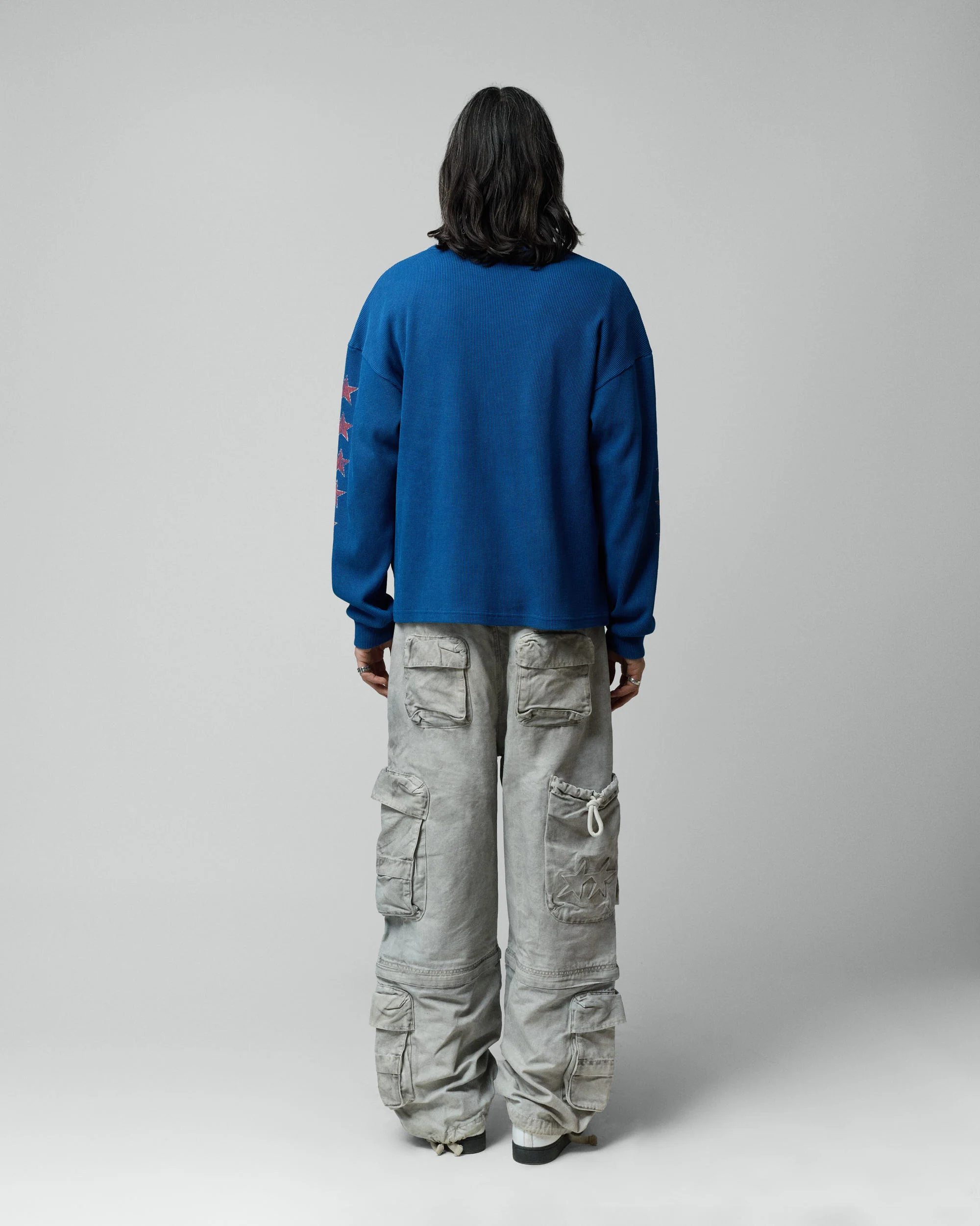 Sterling Waffle Longsleeve Navy - Image 5
