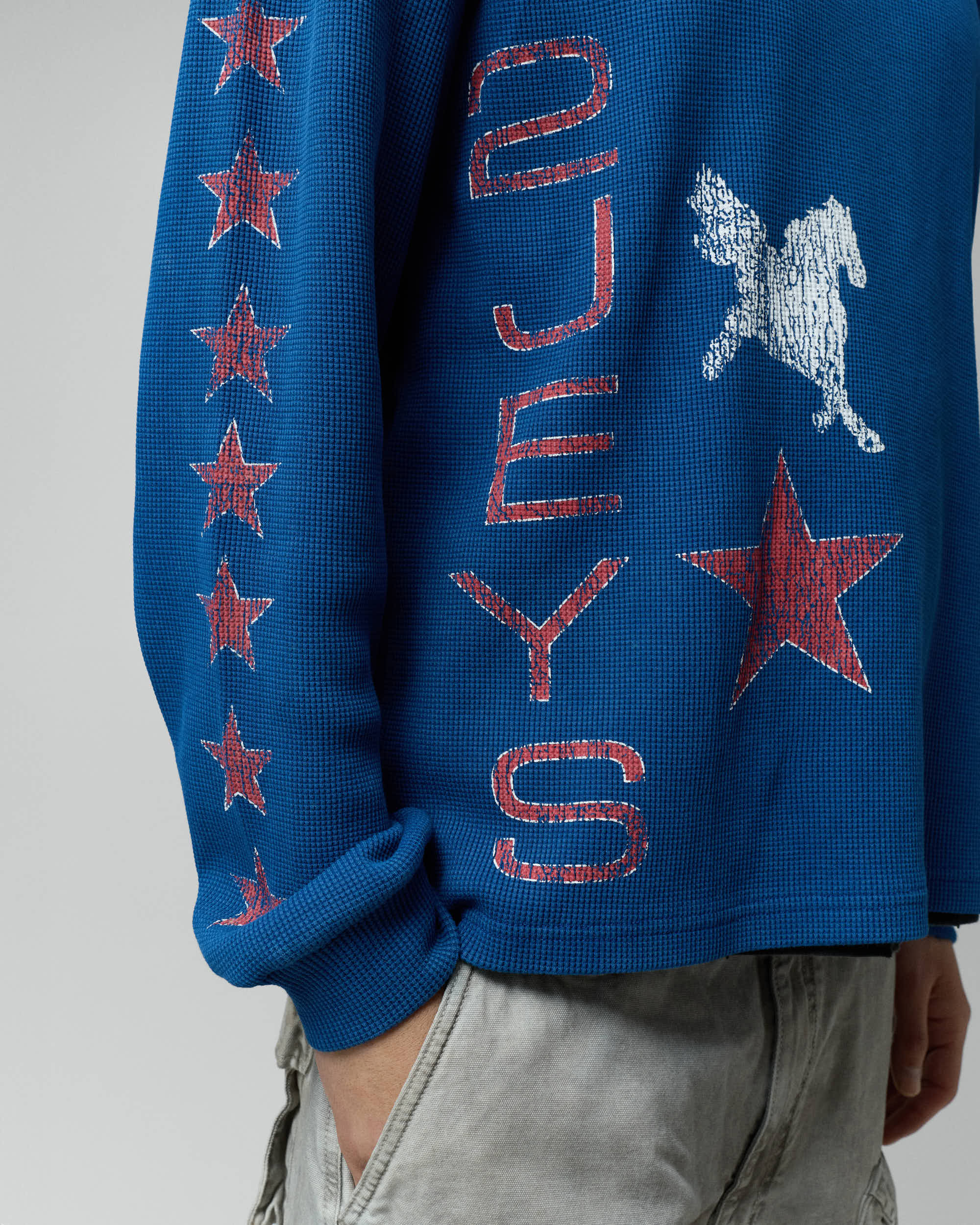 Sterling Waffle Longsleeve Navy - Image 6