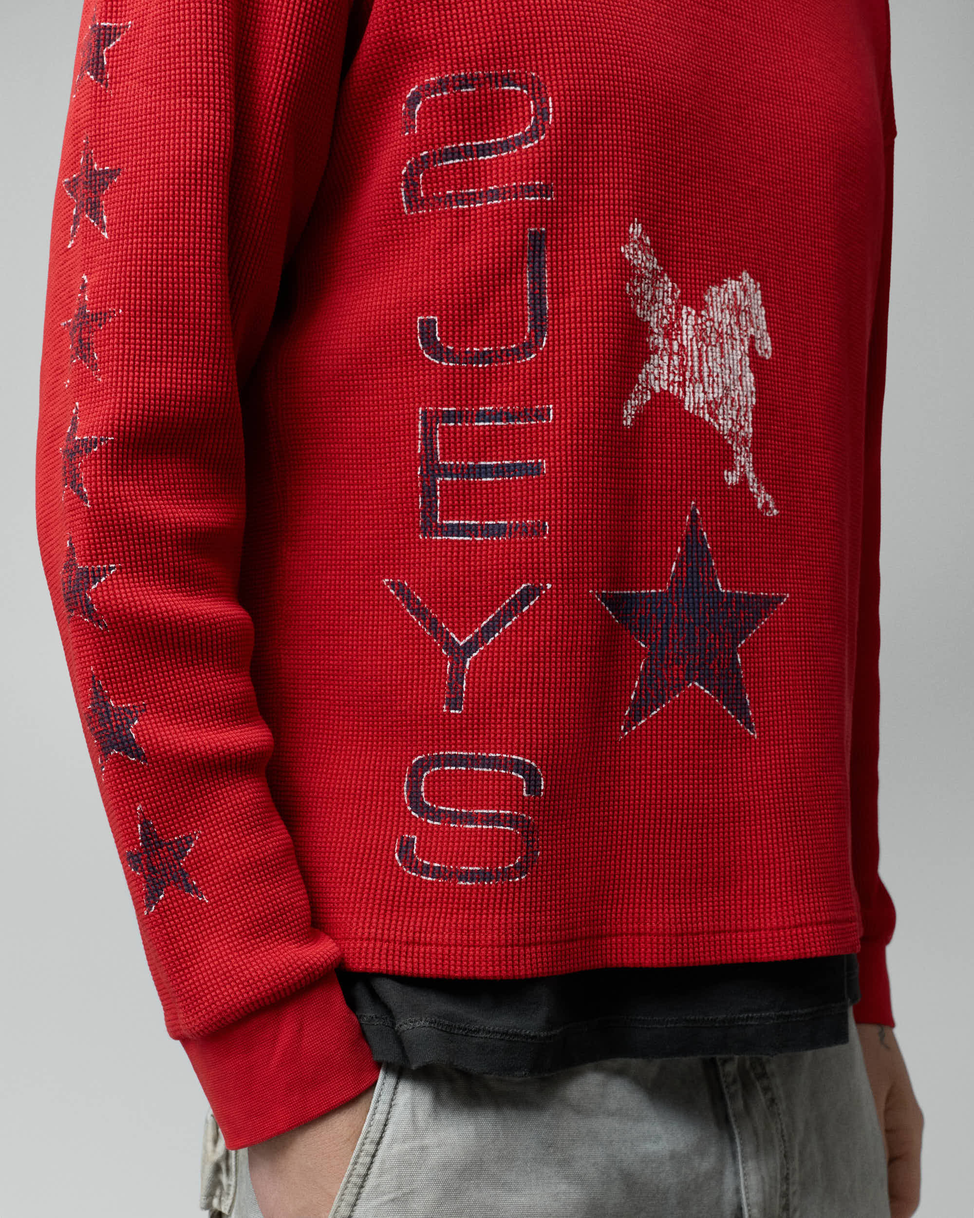 Sterling Waffle Longsleeve Red - Image 6