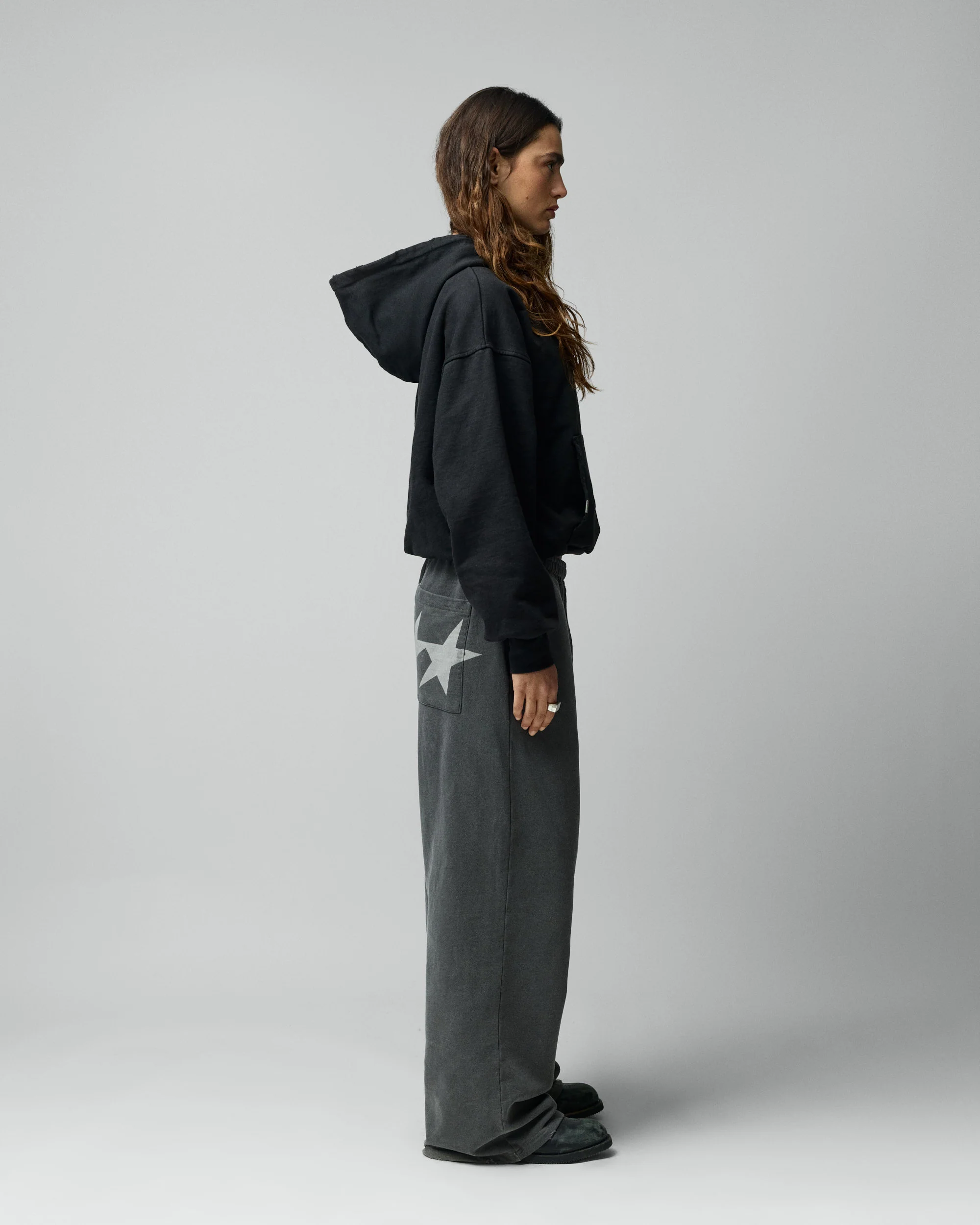 Stone Washed Black Icon Hoodie - Image 4