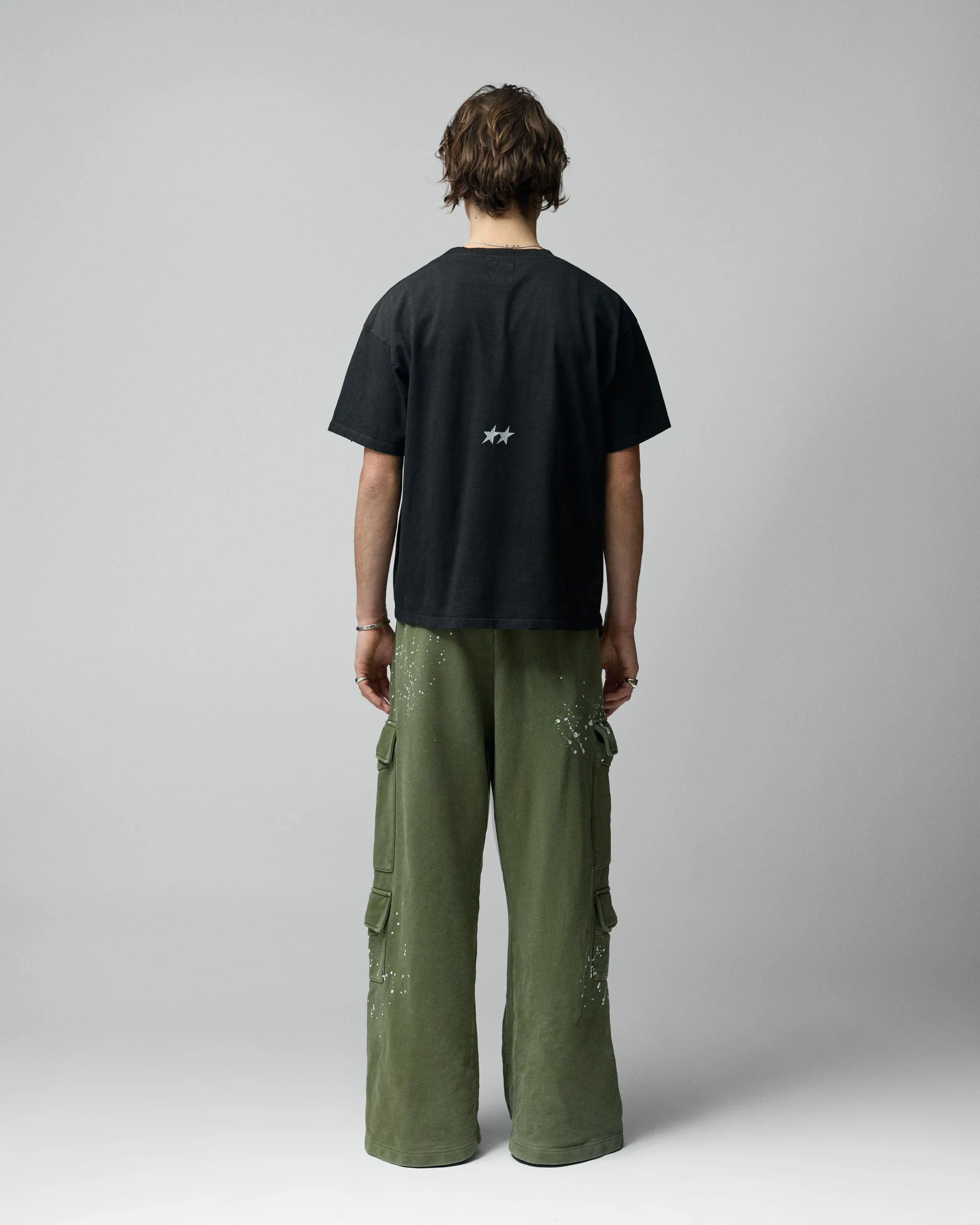 Stone Washed Black Varsity Tee - Image 5