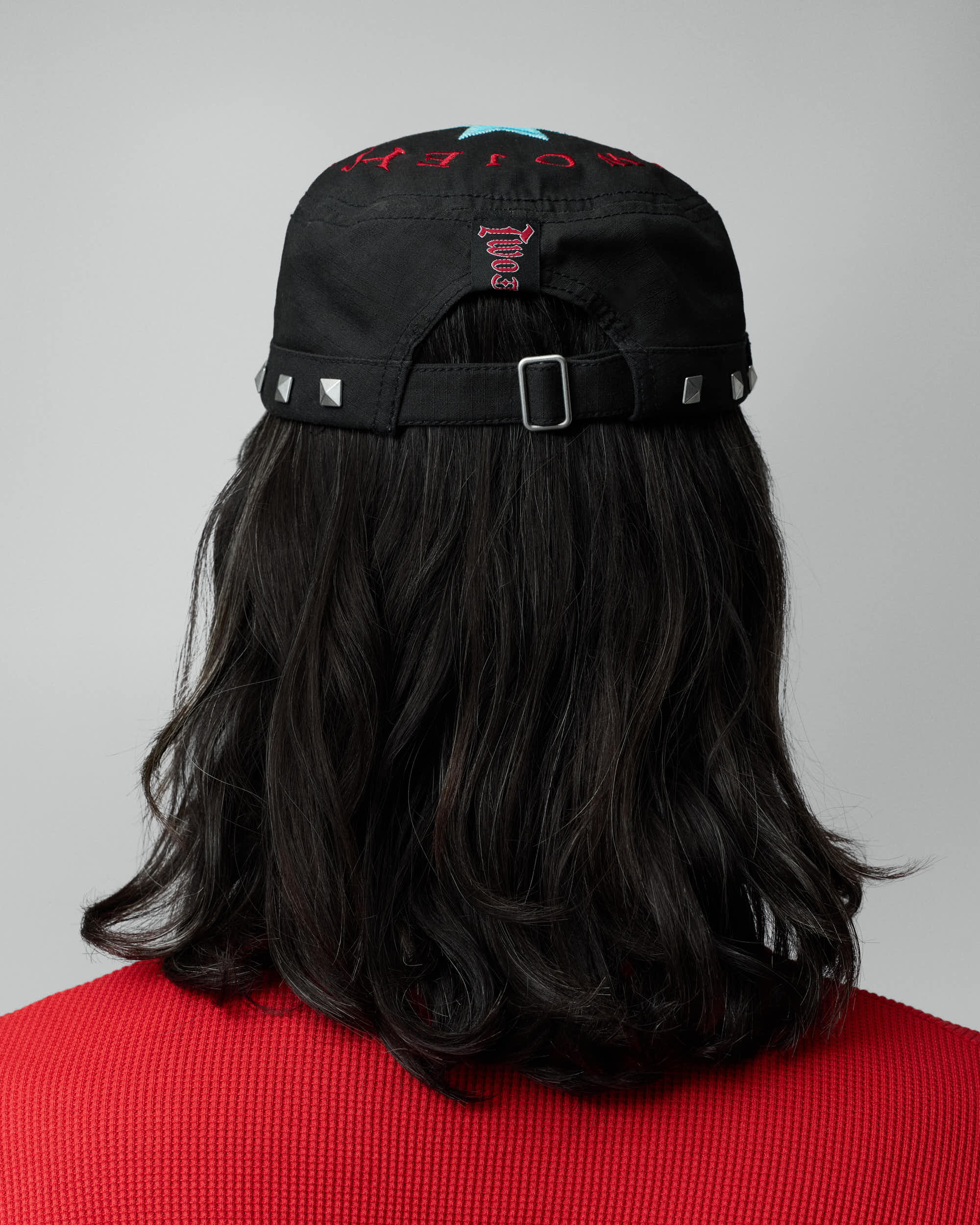 Studded Black Guerrilla Cap - Image 4