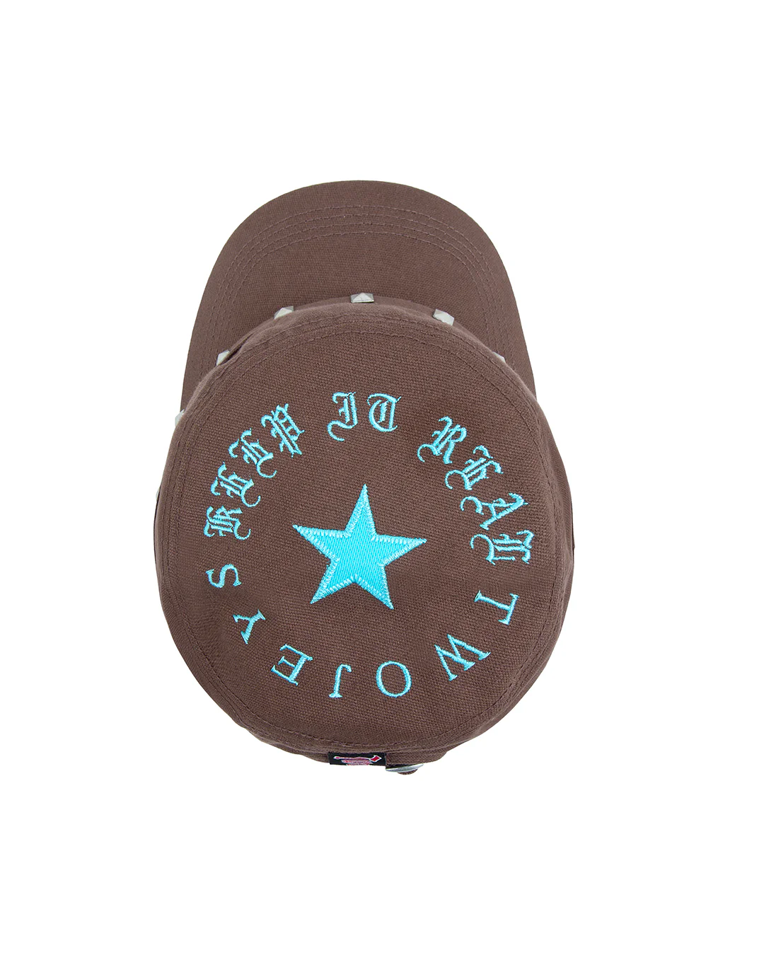 Studded Brown Guerrilla Cap - Image 7