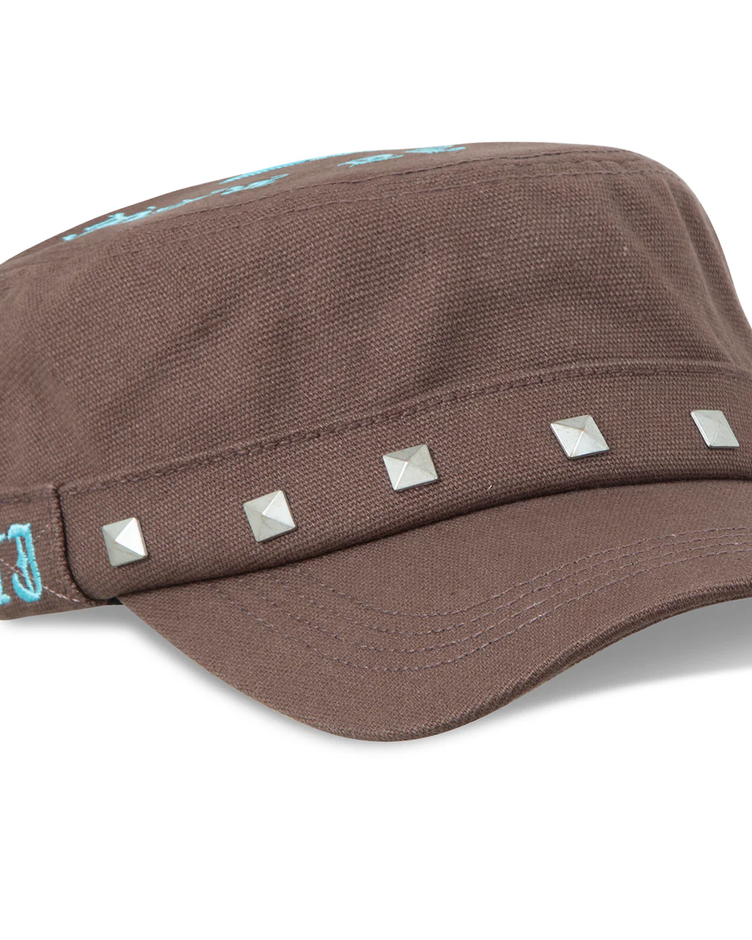 Studded Brown Guerrilla Cap - Image 8