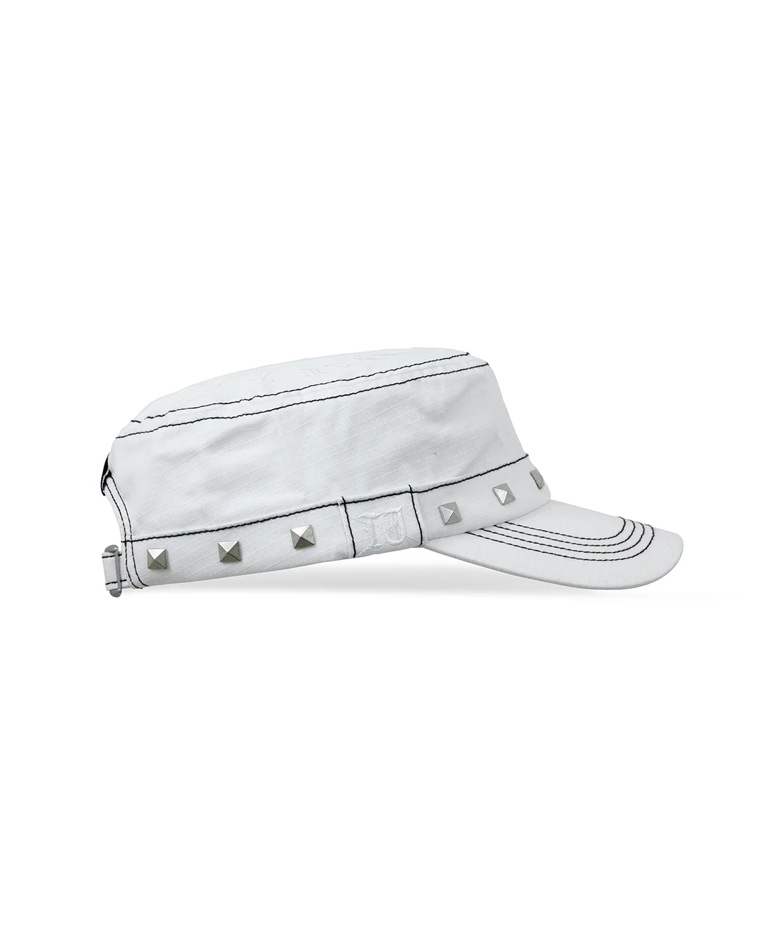 Studded White Guerrilla Cap - Image 5