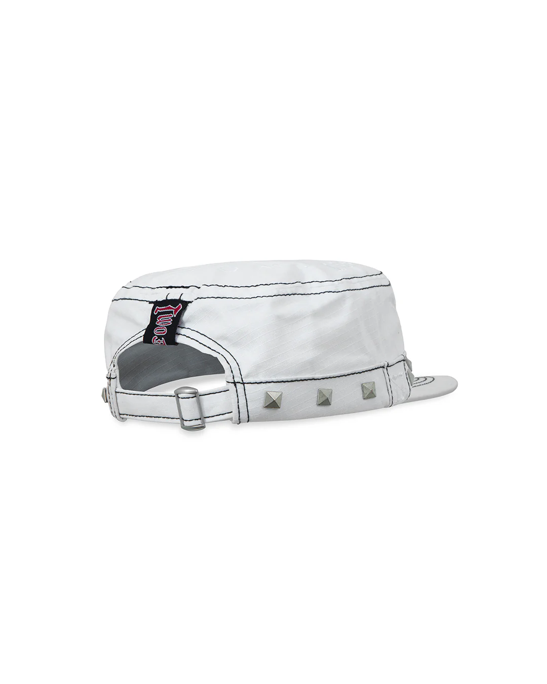 Studded White Guerrilla Cap - Image 6