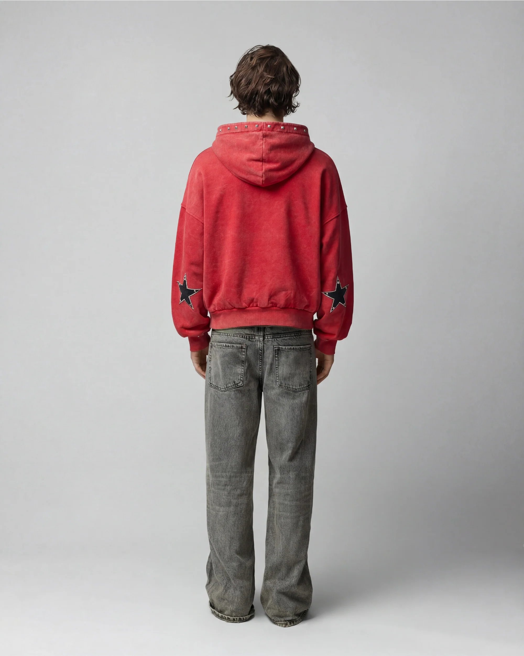 Studded Zipper Red - Image 5