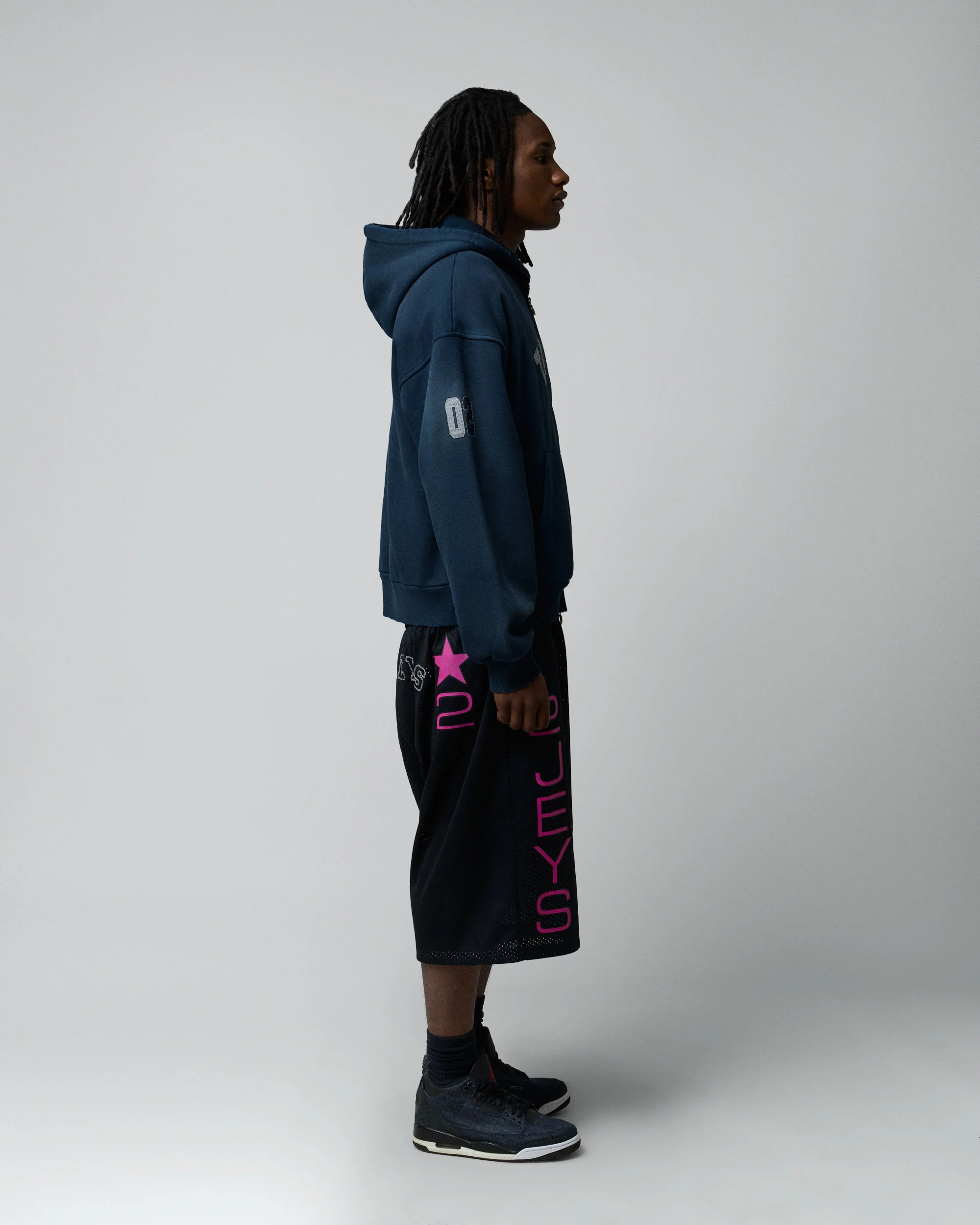 Vintage Varsity Zipper Navy - Image 4