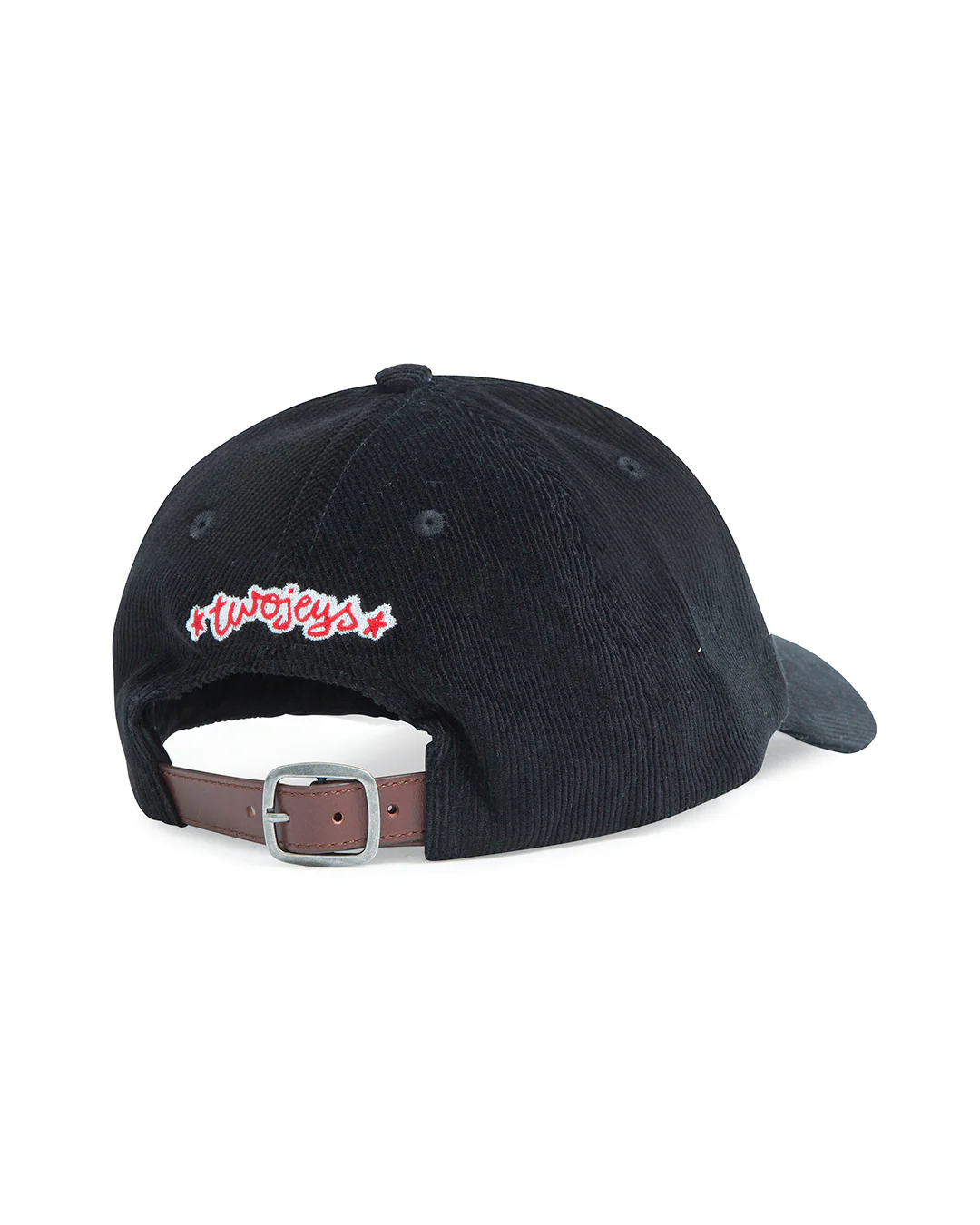 TJ Initials Corduroy Black Cap - Image 5