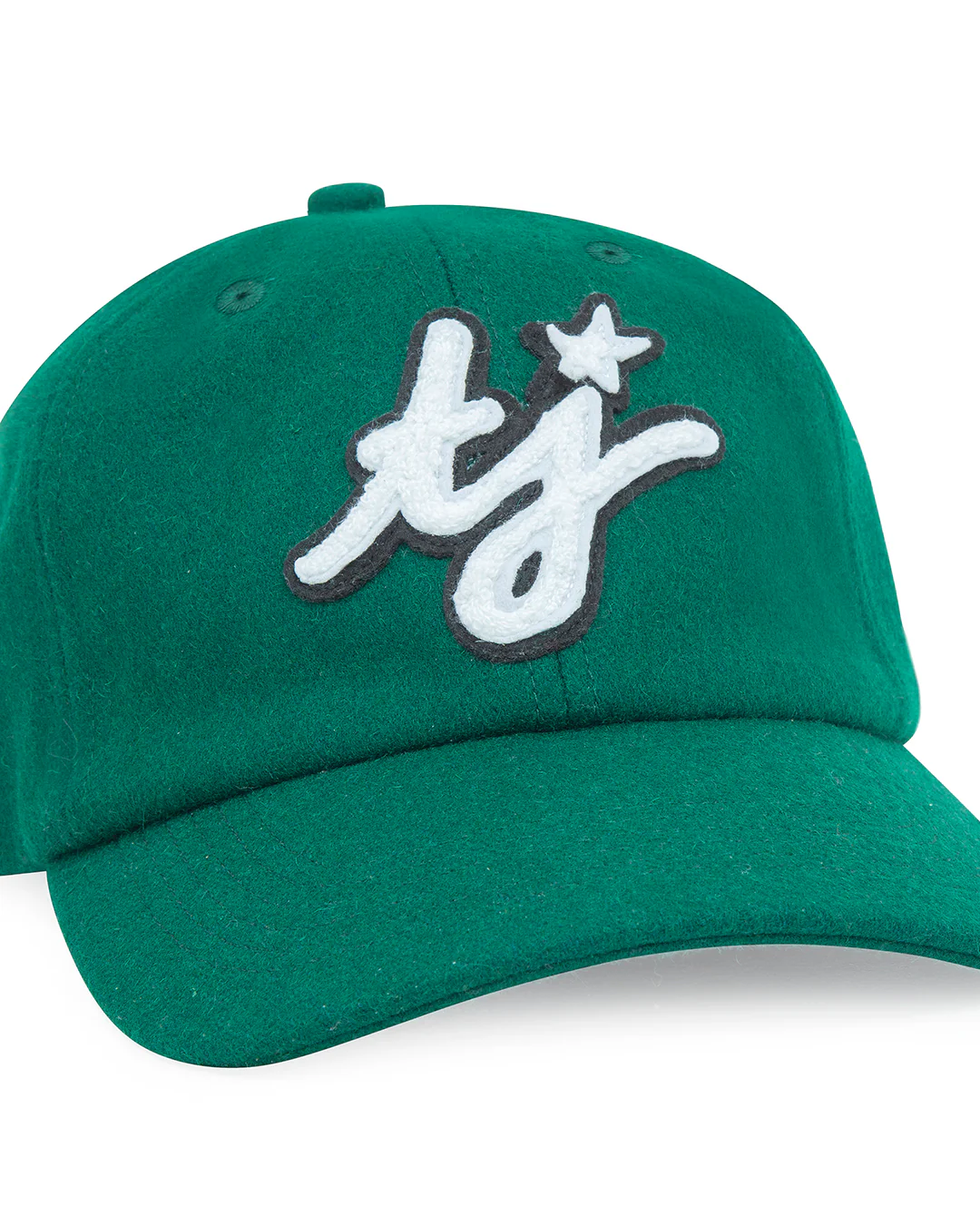 TJ Initials Wool Green Cap - Image 6