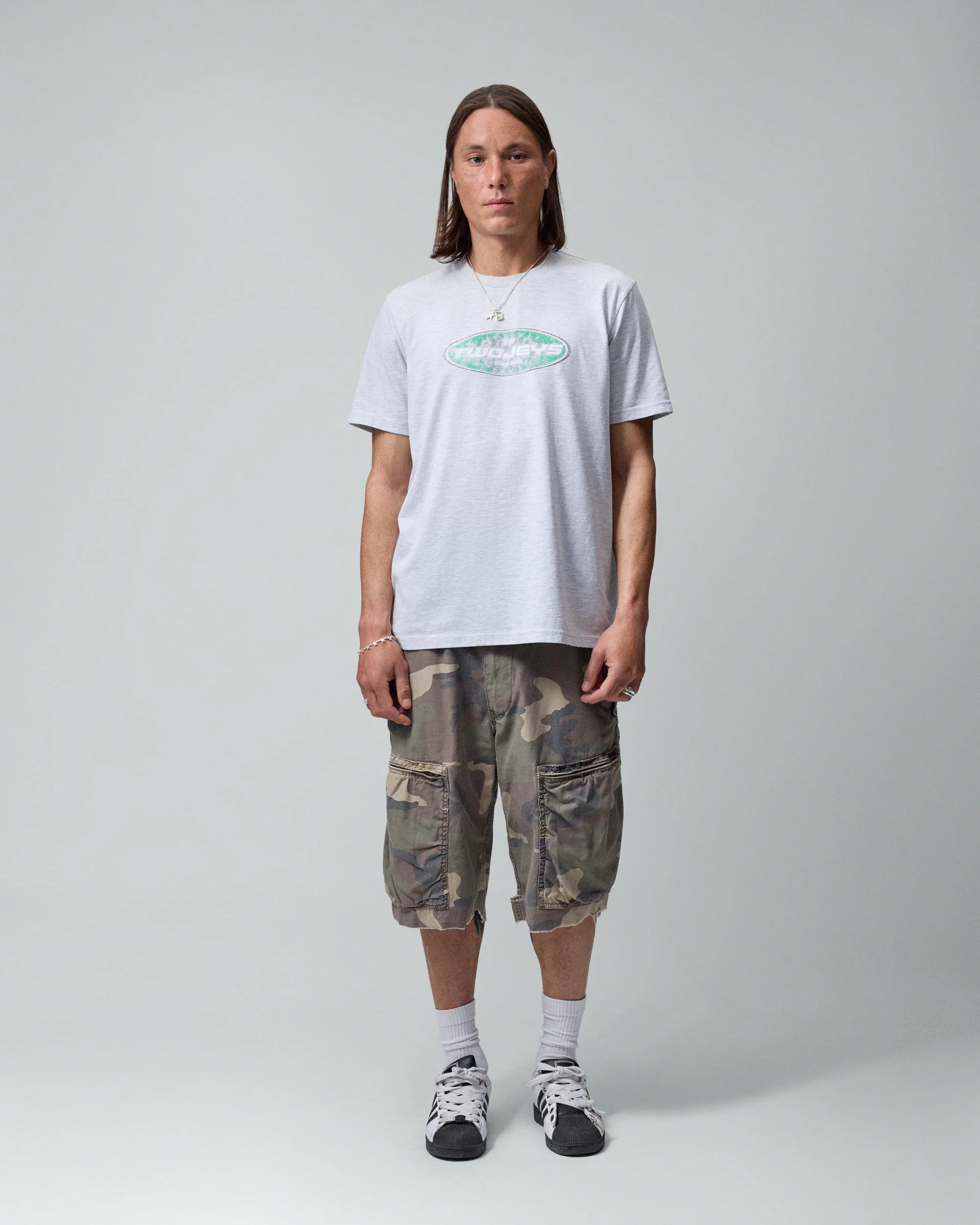 Twojeys Speedway Grey Melange Tee - Image 3