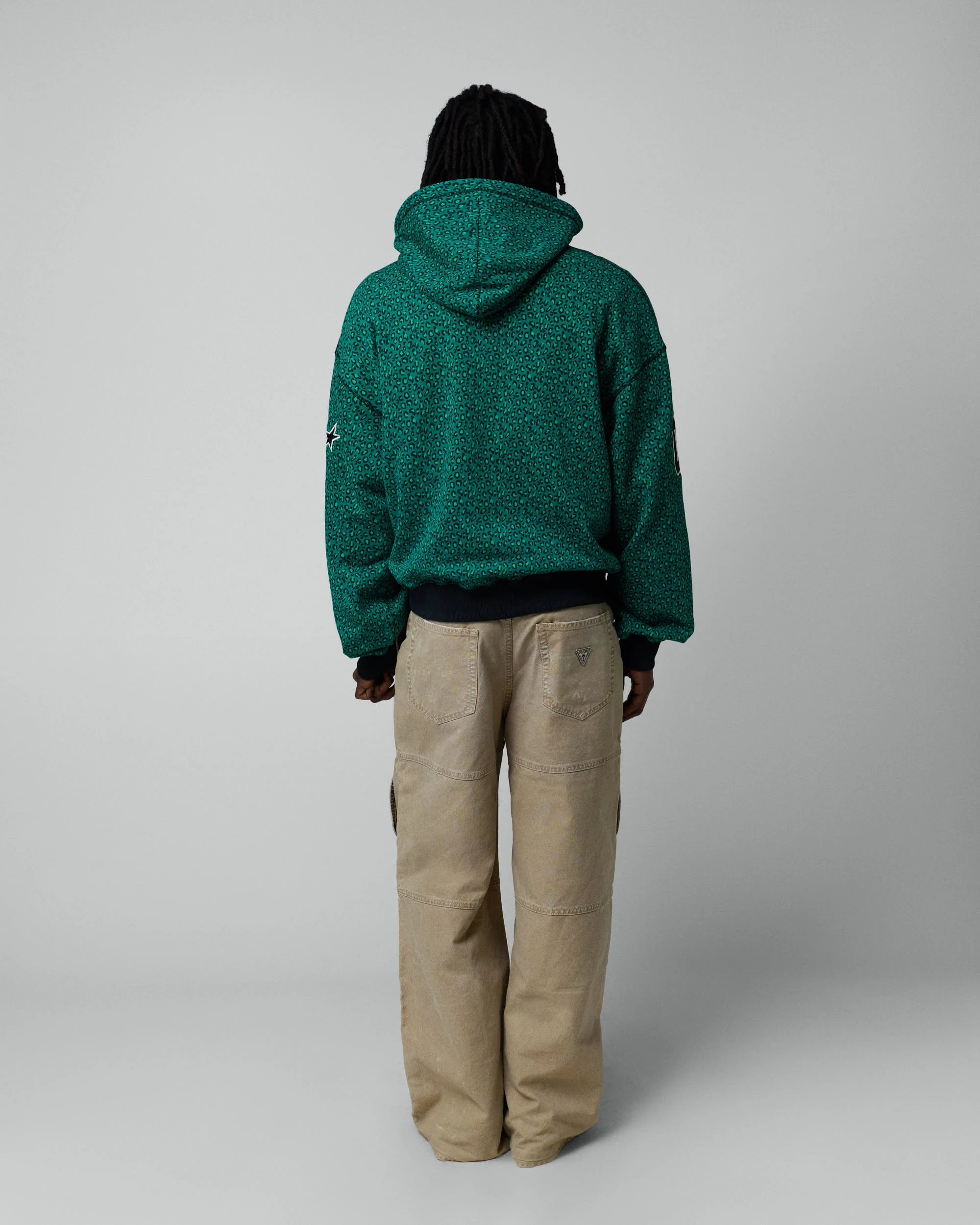 Vintage Varsity Zipper Green Cheetah - Image 6