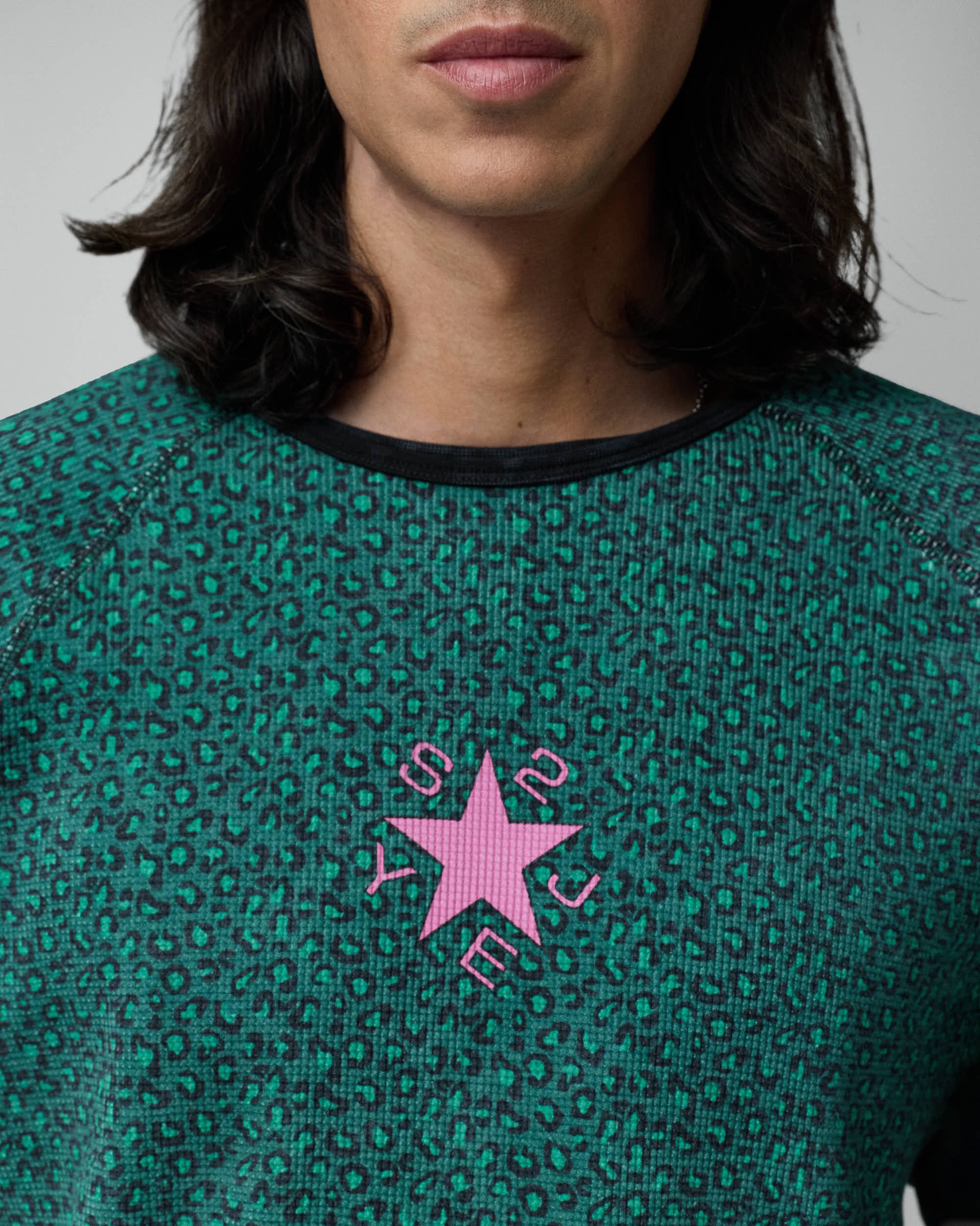 Wafflle Long Sleeve Green Cheetah - Image 6