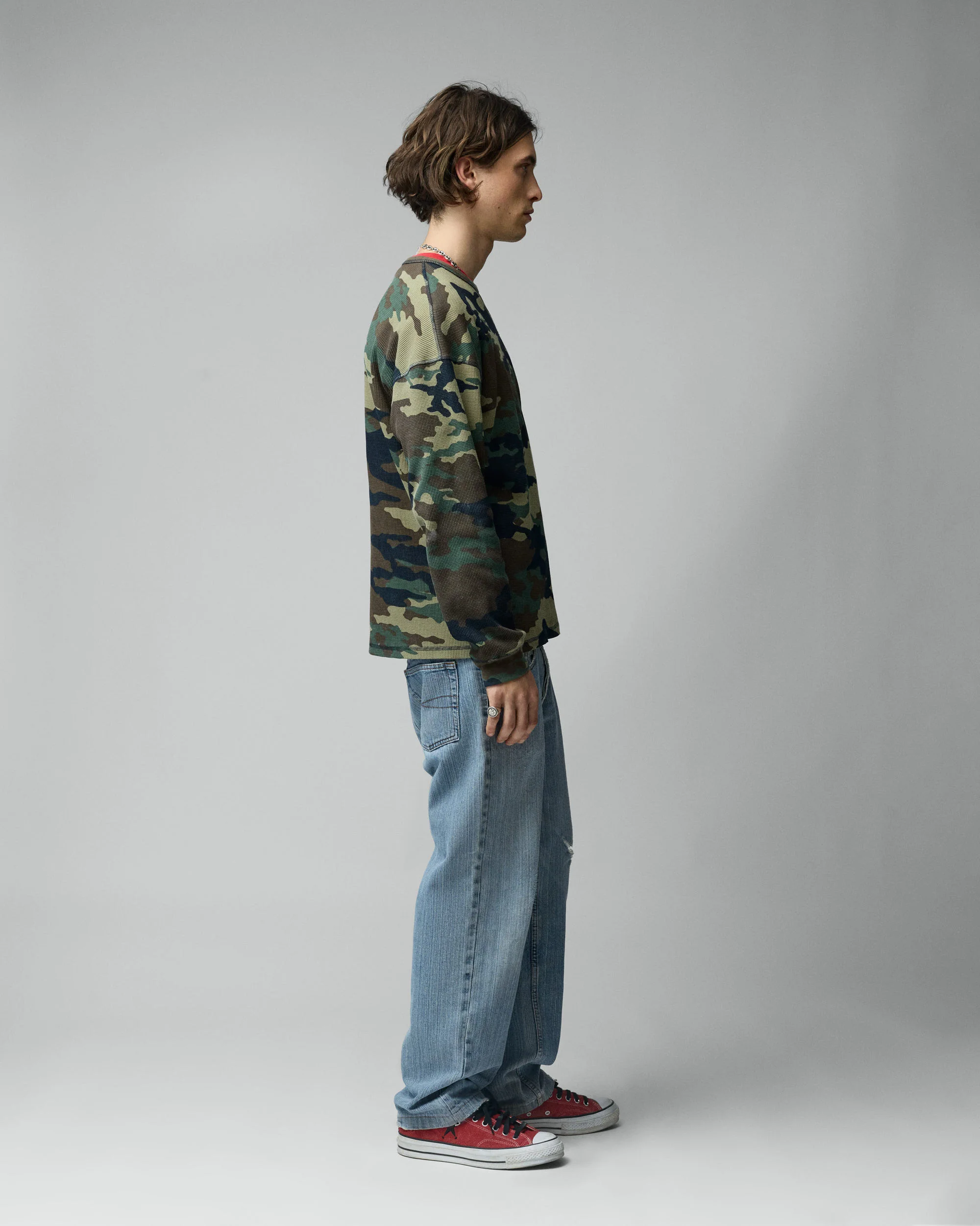 Woodland Basic Waffle Long Sleeve - Image 4