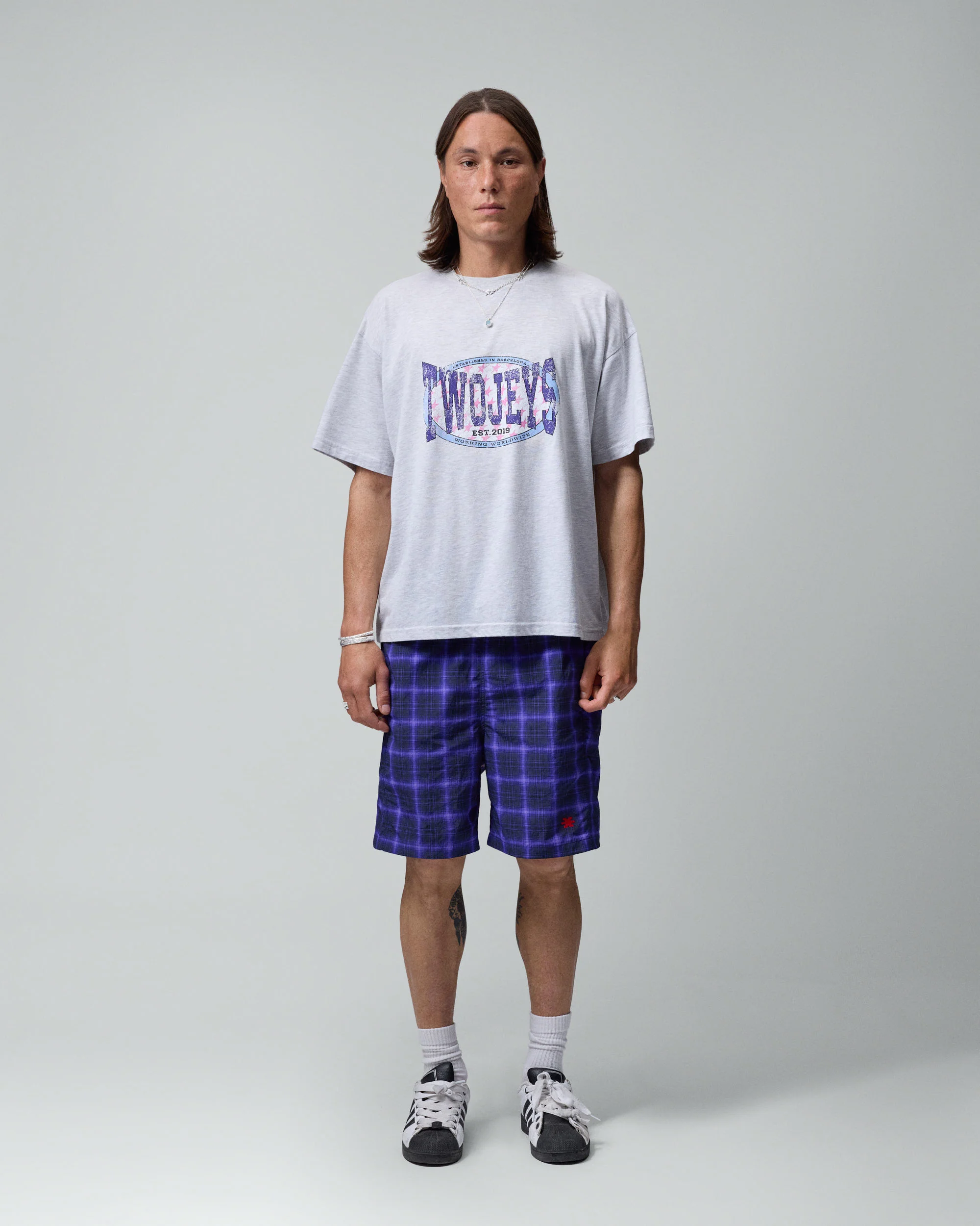 Worldwide Grey Melange Tee - Image 3