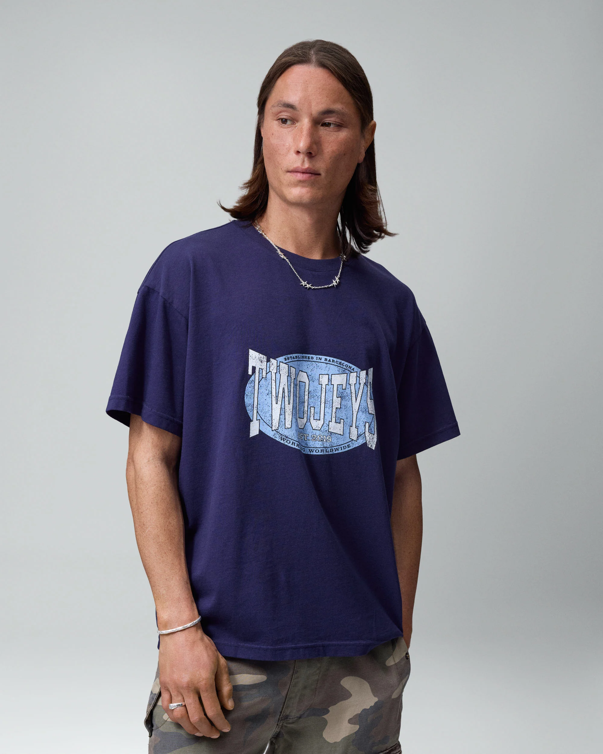 Worldwide Navy Tee - Image 2