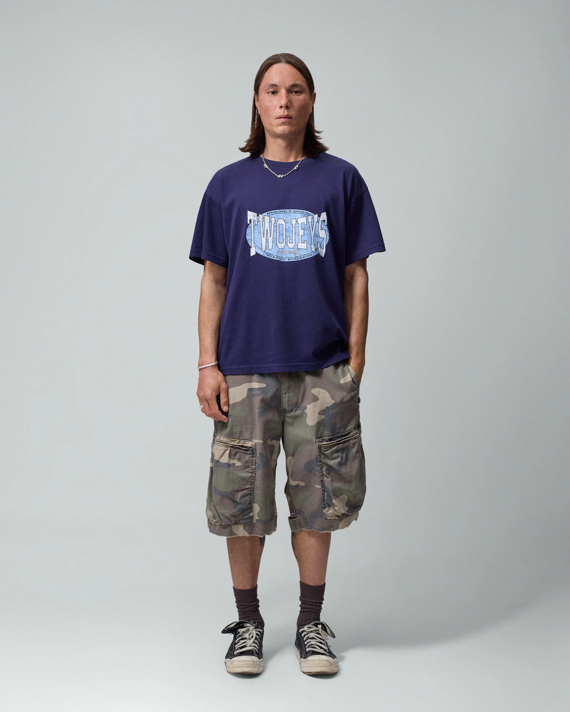 Worldwide Navy Tee - Image 3